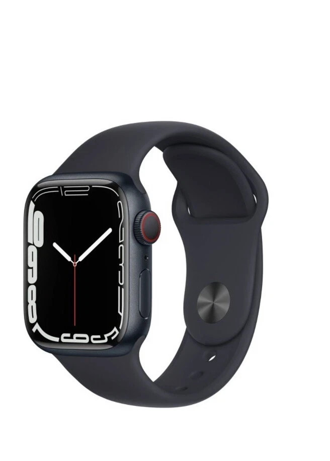 Apple Watch Series 7 45mm Midnight Aluminum Case W/ Sport Band A2477 ~ NIB
