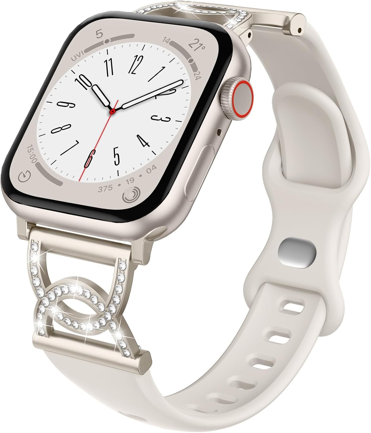 Case For Apple Watch 38mm 40mm 41mm 42mm 44mm 45mm 46mm 49mm, Slim Silicone Band