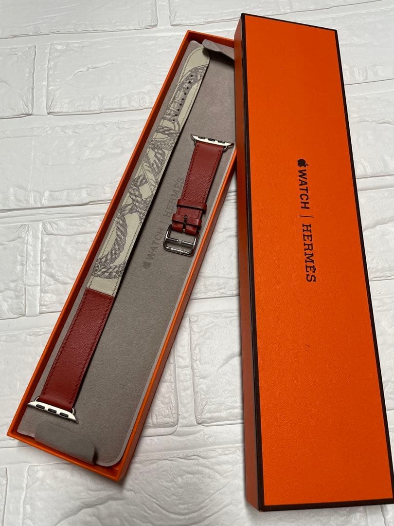 HERMES Apple Watch Double Tour Leather Band 40mm Unused New Boxed with Papers