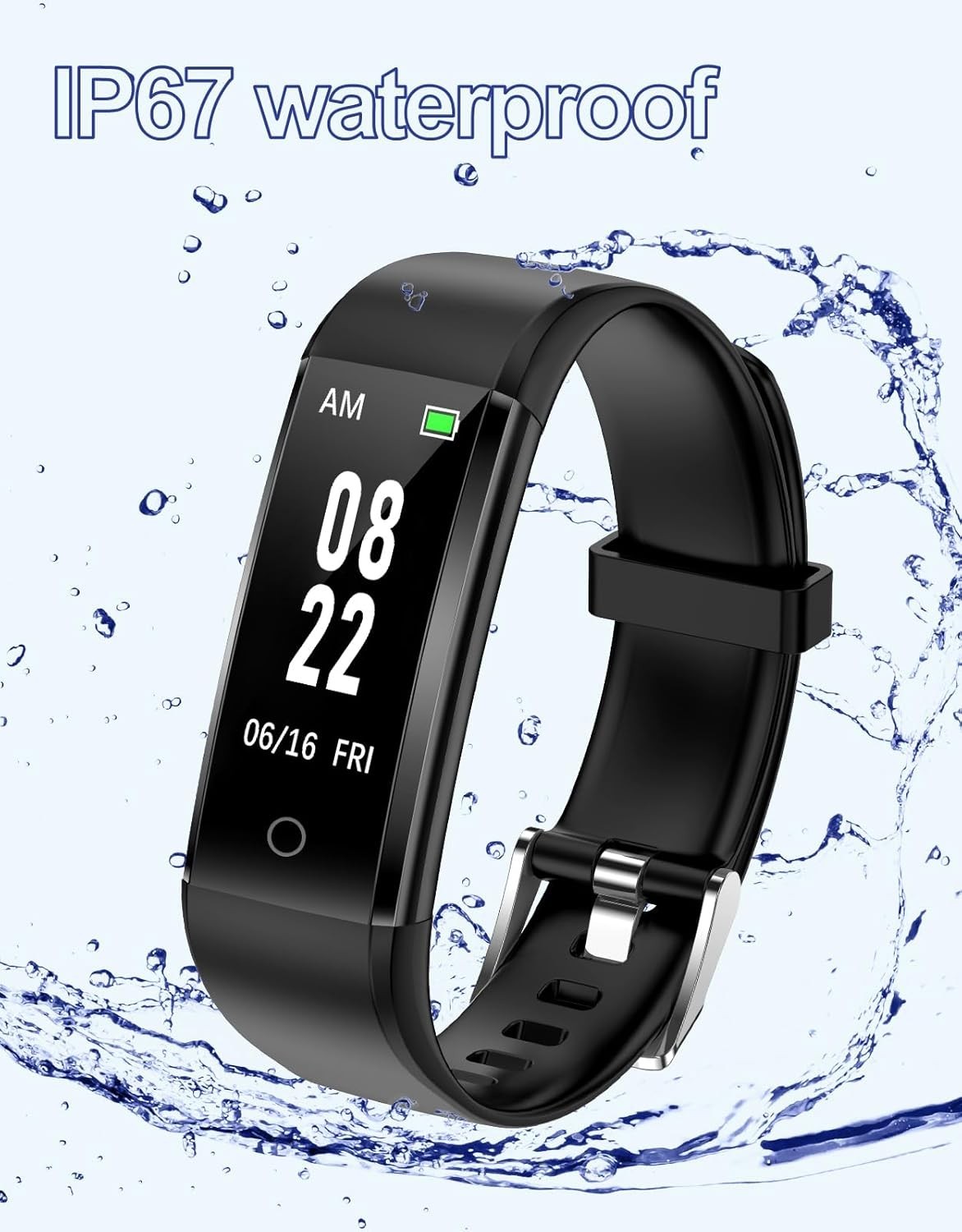 Simple Fitness Tracker Watch – No App Required, Accurate Steps & Sleep Tracking