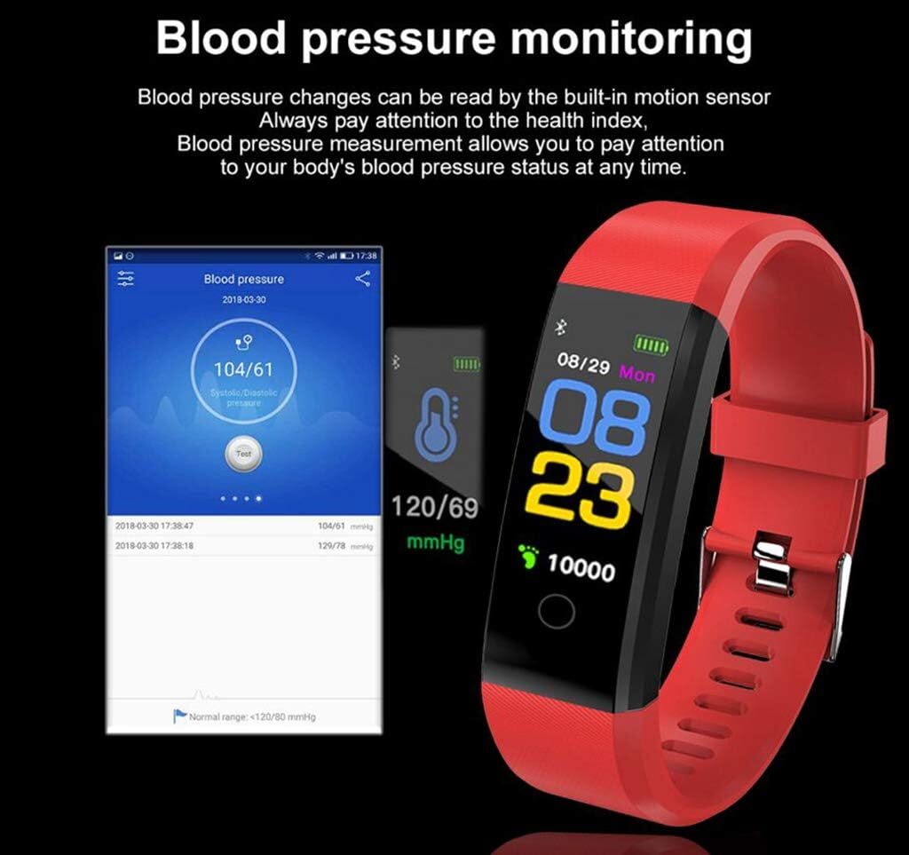 USA Sports Fitness Tracker Watch Heart Rate Blood Pleasure Activity Monitor Lot
