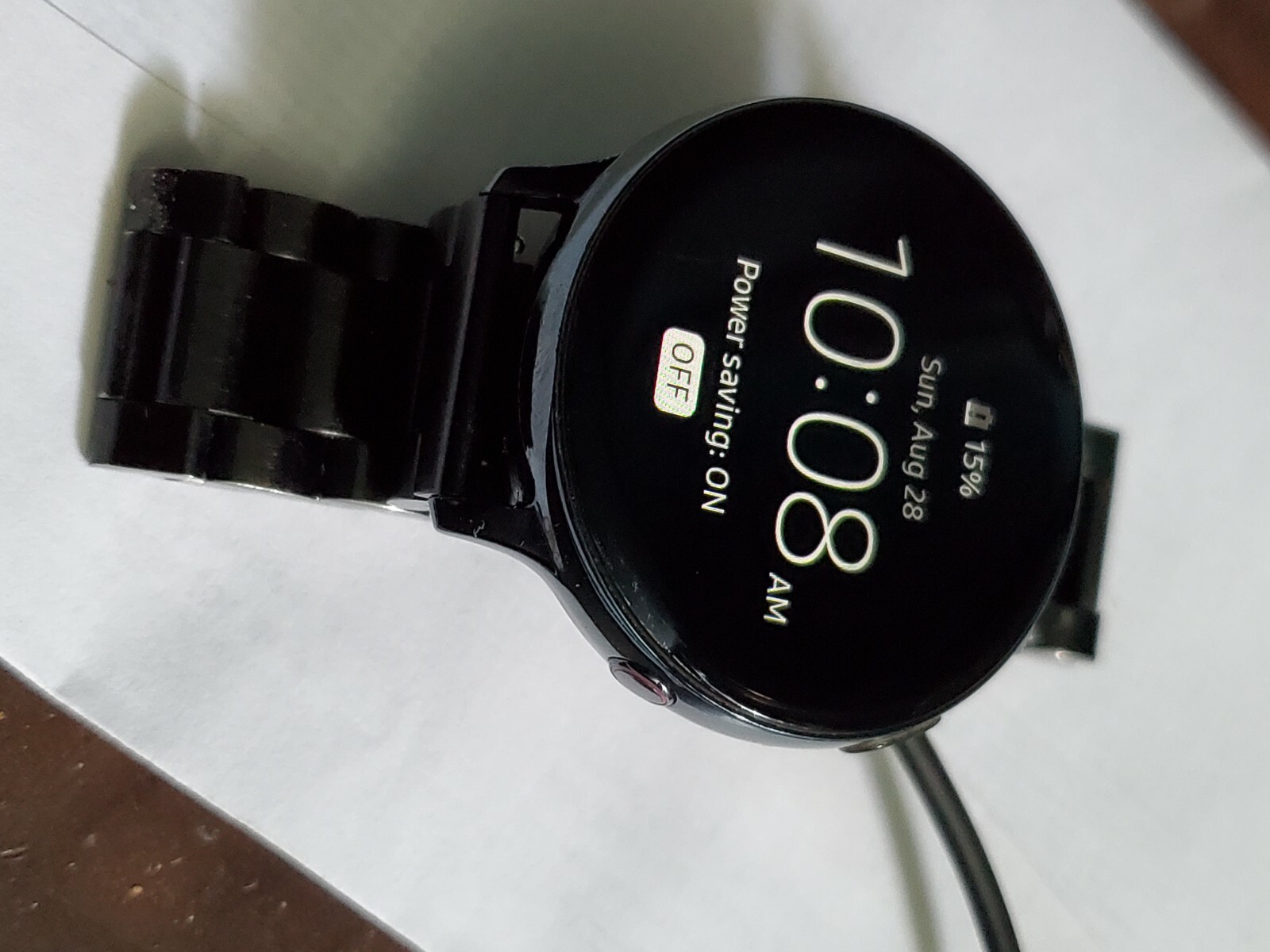 Samsung Galaxy Watch Active 2 SM-R825 44mm Stainless Steel Case with Leather…