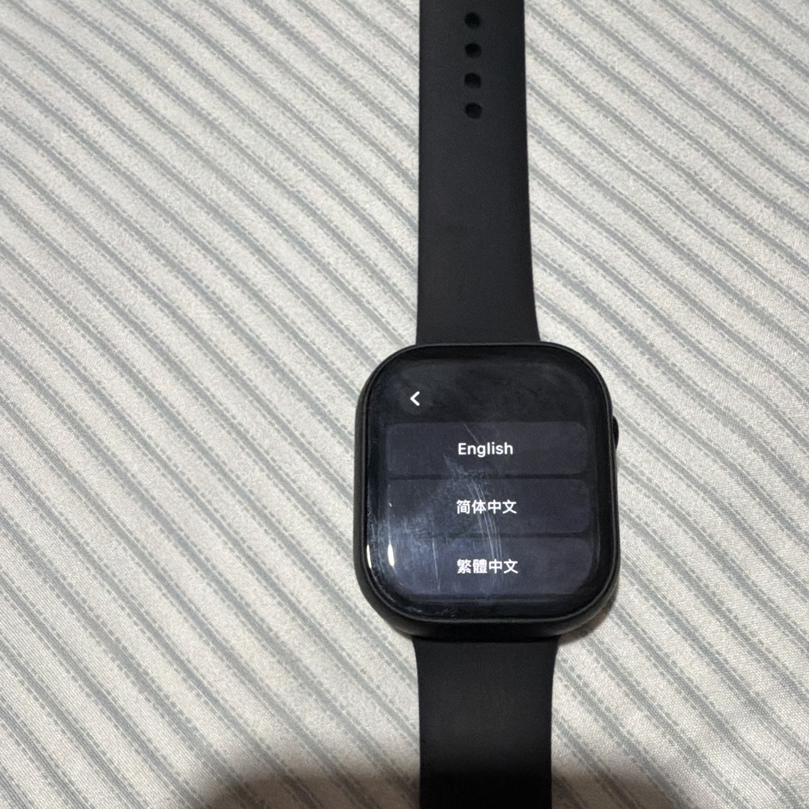 Apple Watch 46mm Aluminum Black Case w/ Black Silicone Band, Heart Monitor