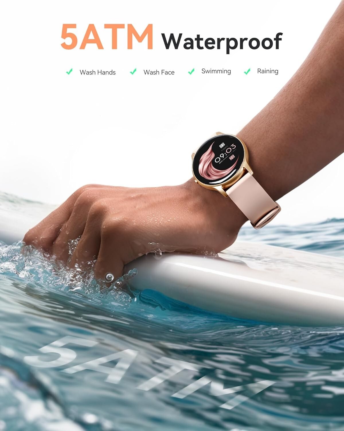 Reloj Inteligente Para iPhone Android De Mujer Smart Watch Pantalla Táct Nuevo