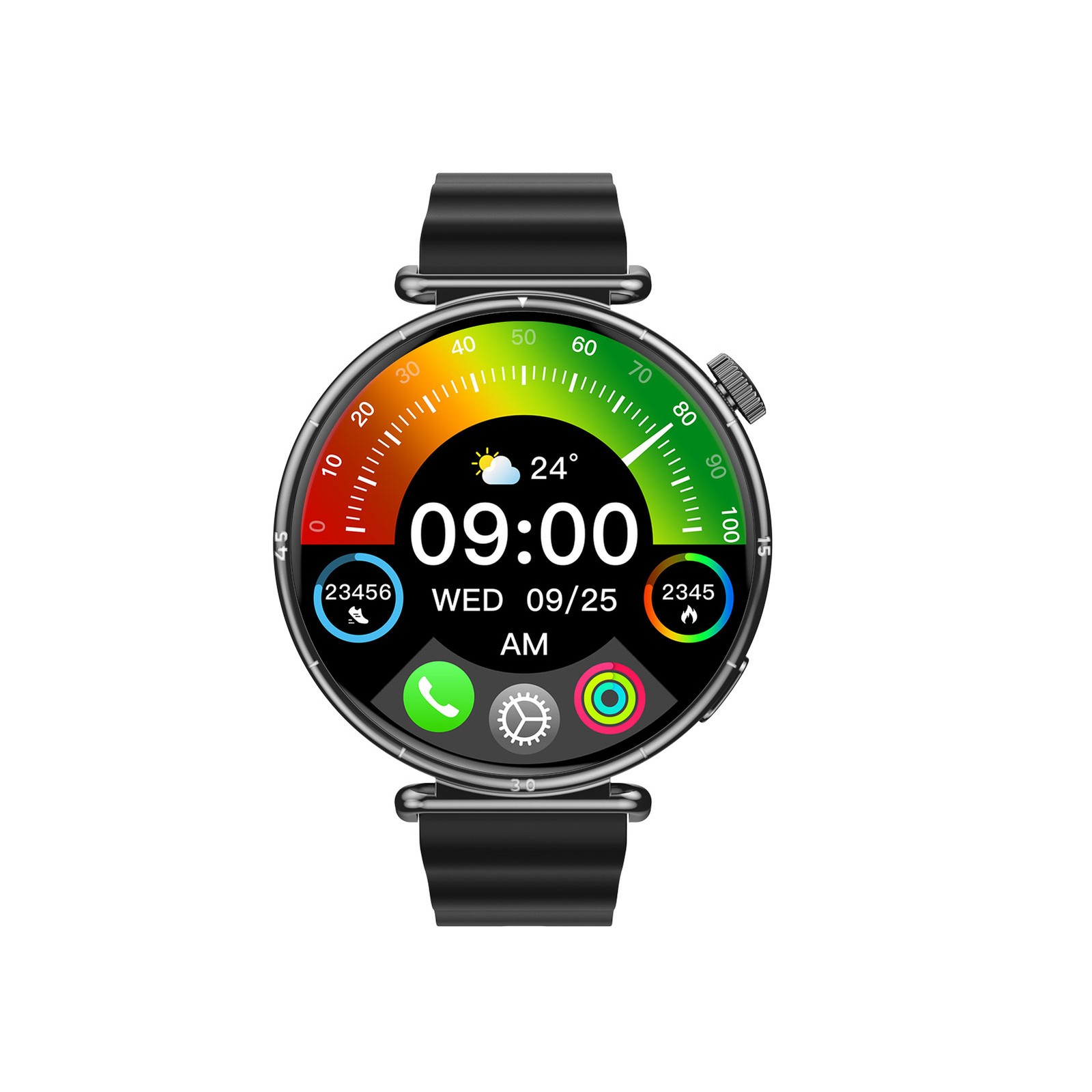 Sports Smart Watches 1.27 Inch High-Definition Touch Screen Fitness Tracker QZCR