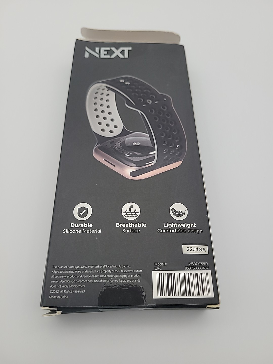 NEXT – Sport Band DUO iWatch Strap for Apple Watch 38 mm & 40mm – Duo BLACK+GRAY