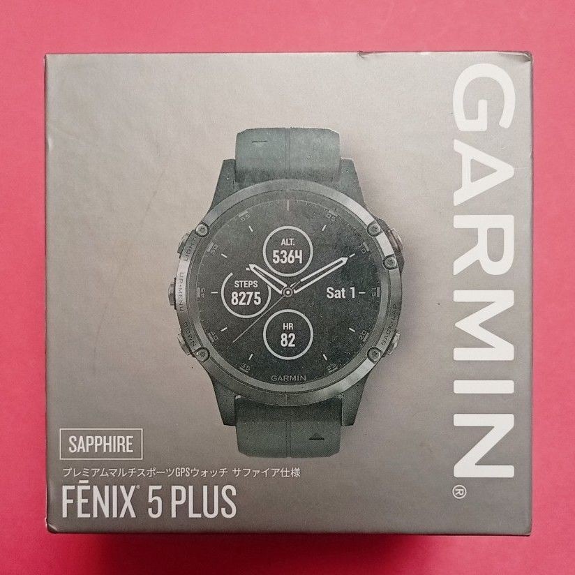 GARMIN fenix 5 Plus Sapphire 010-01988-78 Black GPS Watch Used