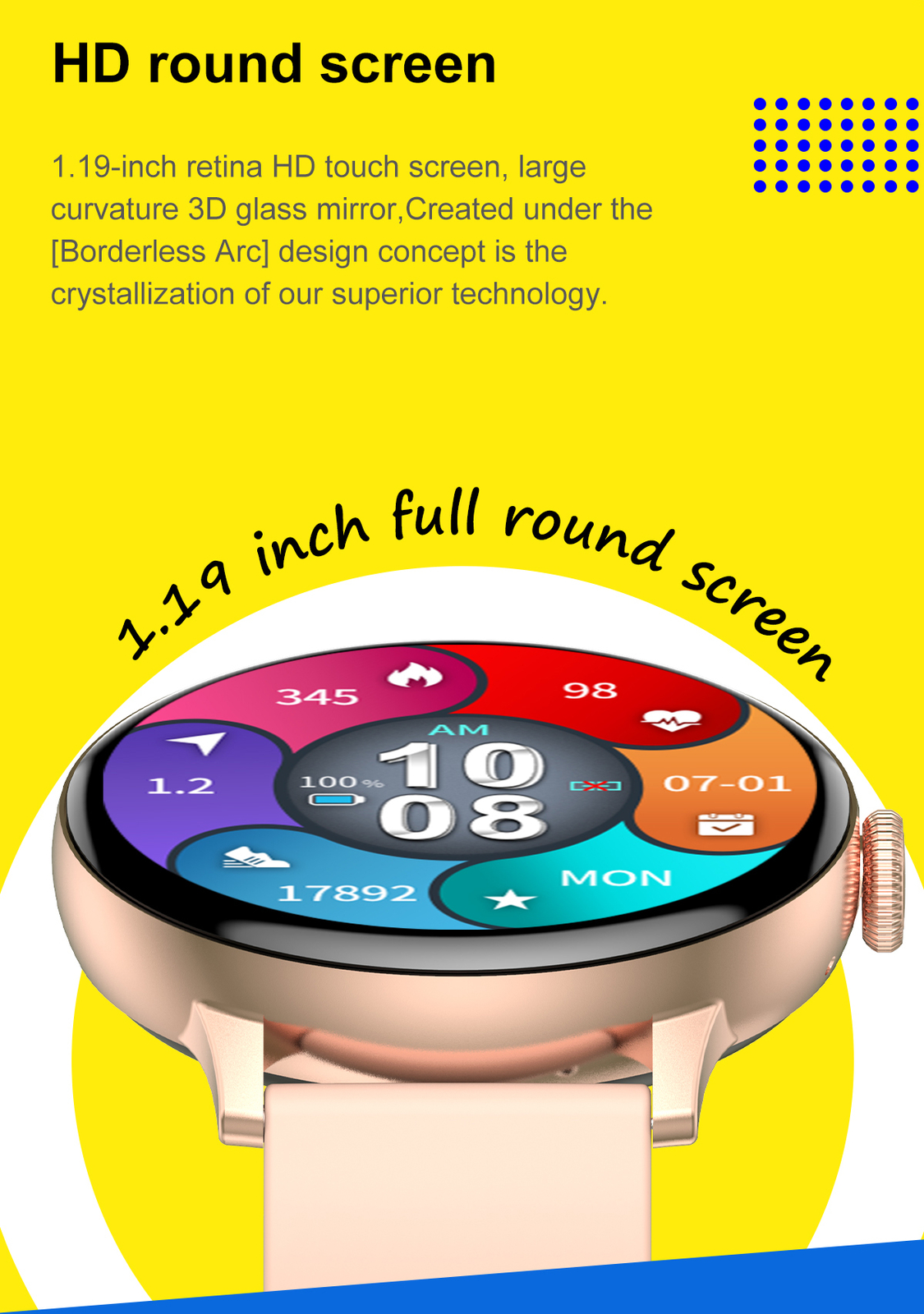 Men Women Bluetooth Smart Watch Activity Fitness Tracker Bluetooth Smartwatch