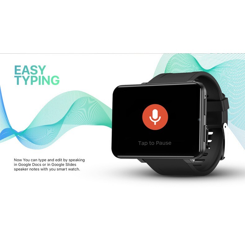 Big Screen 4G LTE Android Smart Watch 2.86″ Touchscreen GPS WiFi Camera 3GB+32GB