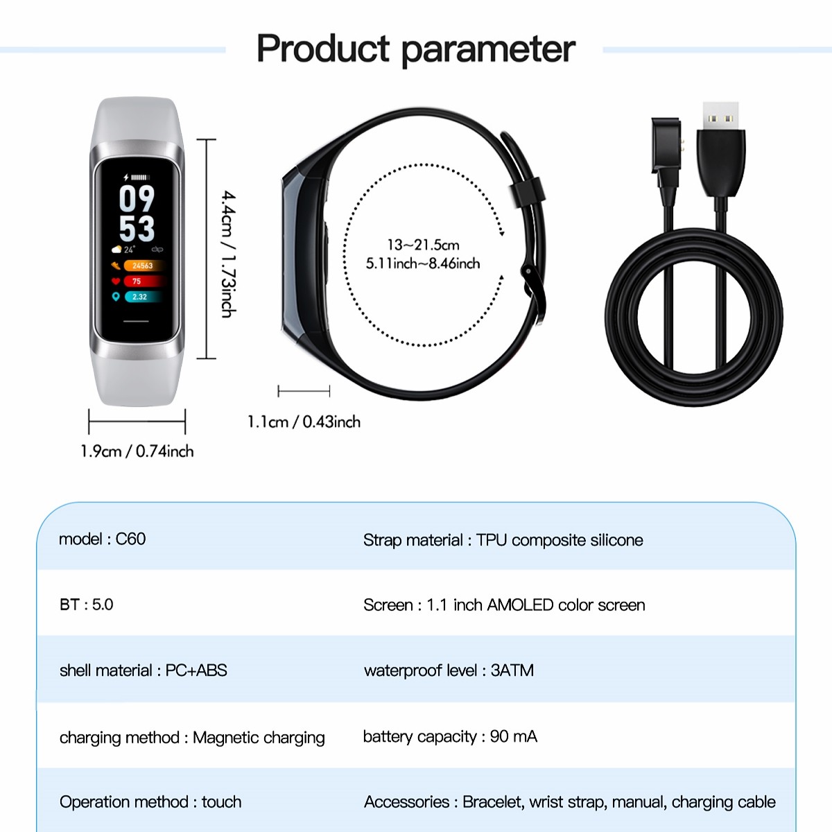 🔥Sport Men Smart Watch Fitness Tracker Heart Rate Blood Pressure Oxygen Monitor