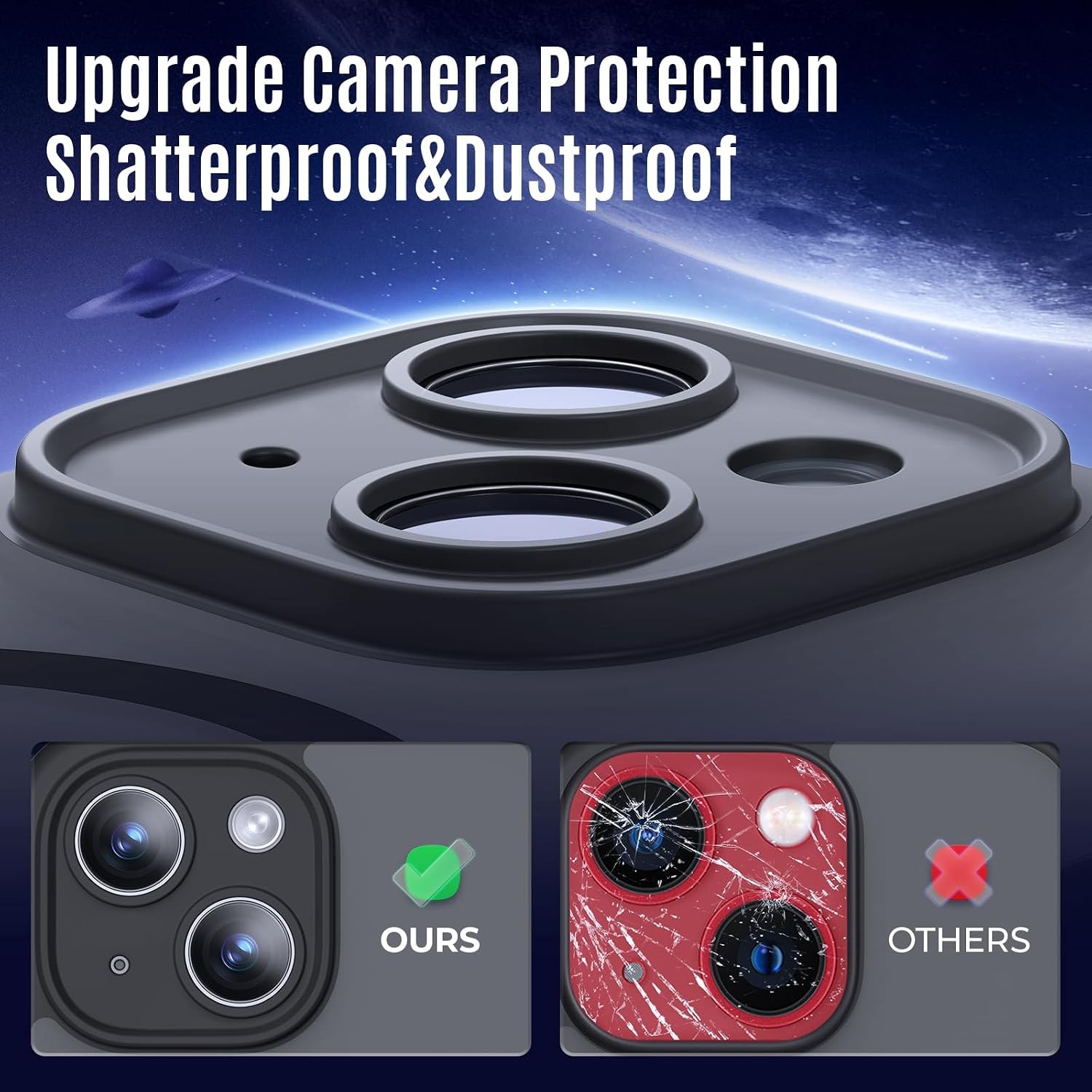 X2 Privacy Screen Protectors For iPhone 13 6.1″ Shockproof Case with Camera Prot