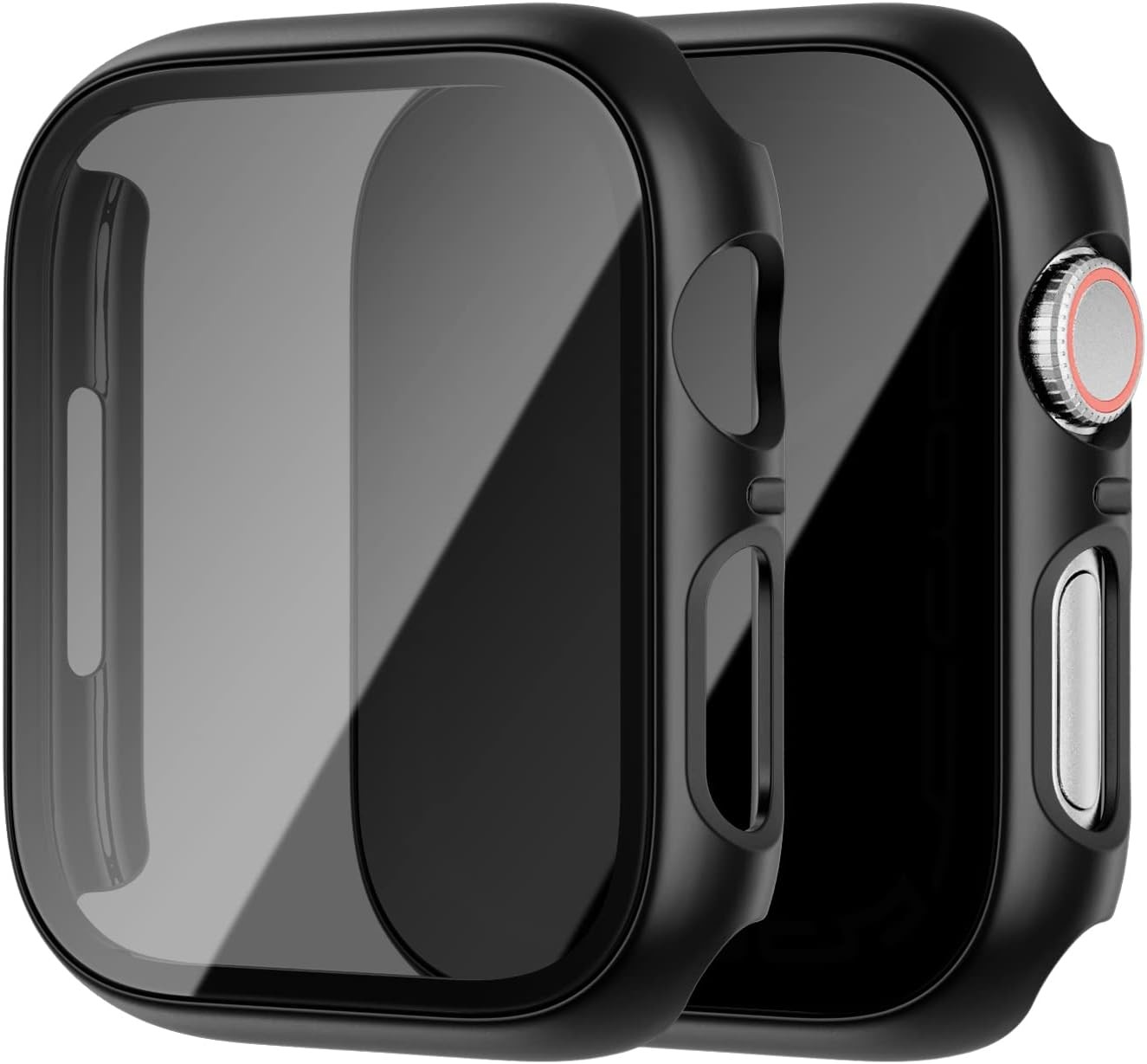 Privacy Screen Protector Case 2 Pack for Apple Watch SE3 44mm, Series 6 5 4