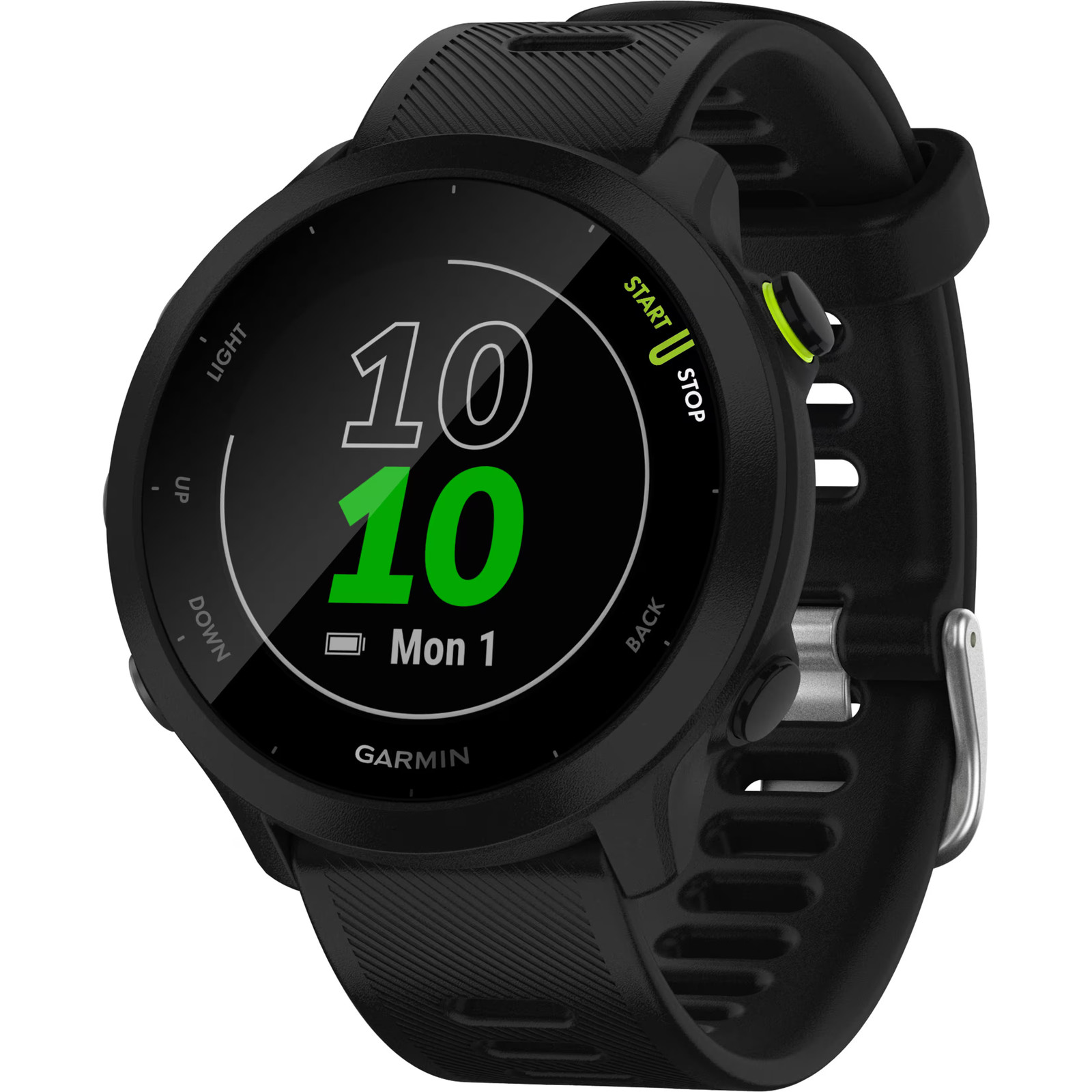 Garmin – Forerunner 55 GPS Smartwatch 42mm Fiber-Reinforced Polymer – Black -…