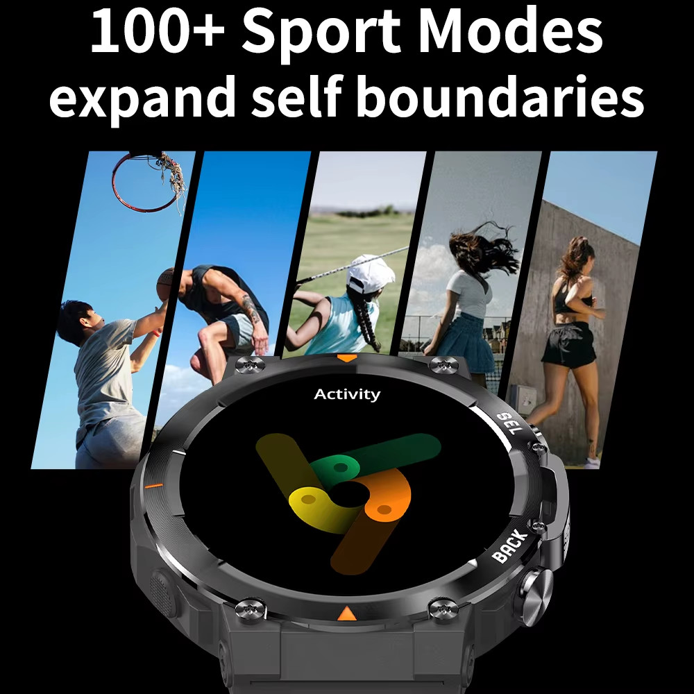 Smartwatch 1.43″ AMOLED BT Calls AI Voice Fitness Watch