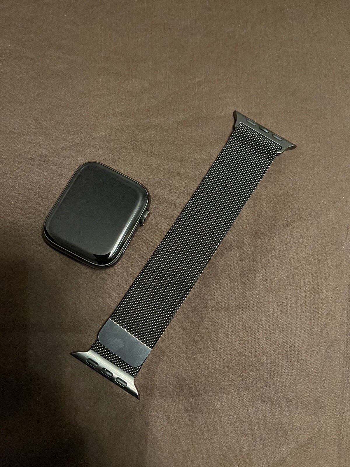 Apple Watch Series 6 44mm Case with Milanese Loop – Graphite Stainless Steel,…