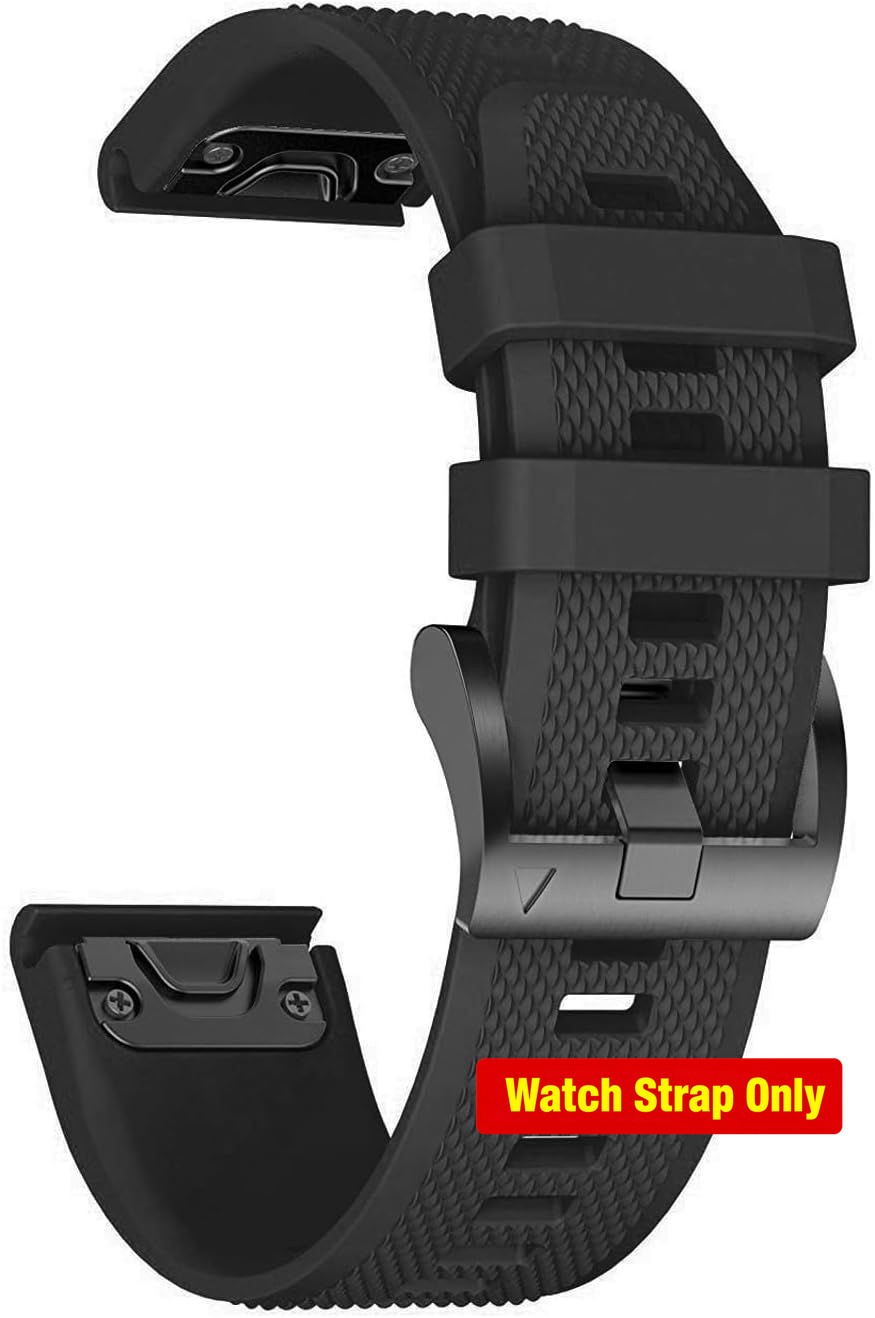 22mm Silicone Strap Compatible with Fenix 8 47mm and Forerunner 945