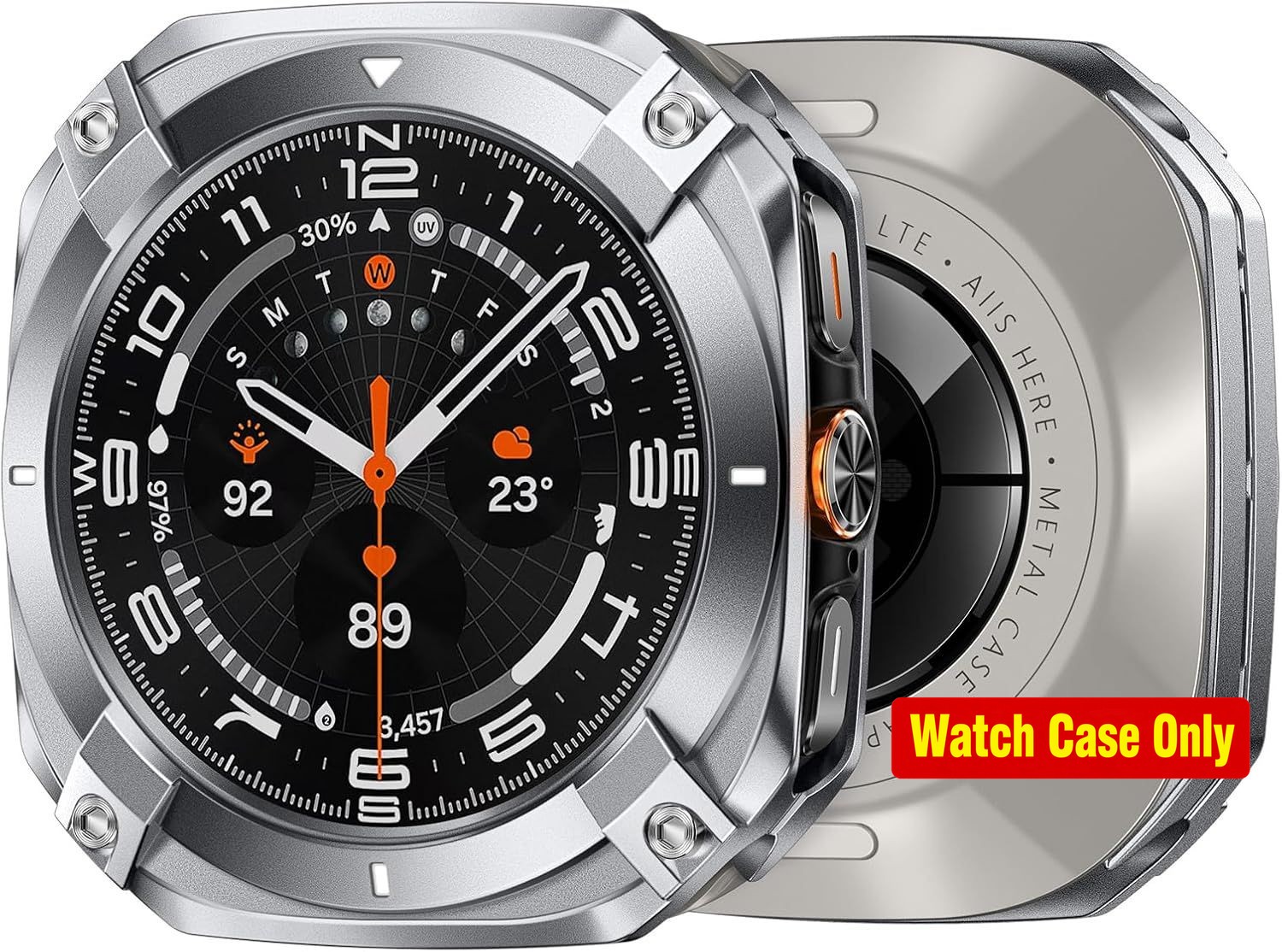 Stainless Steel Protective Bezel Case for Samsung Galaxy Watch Ultra 47mm Rugged