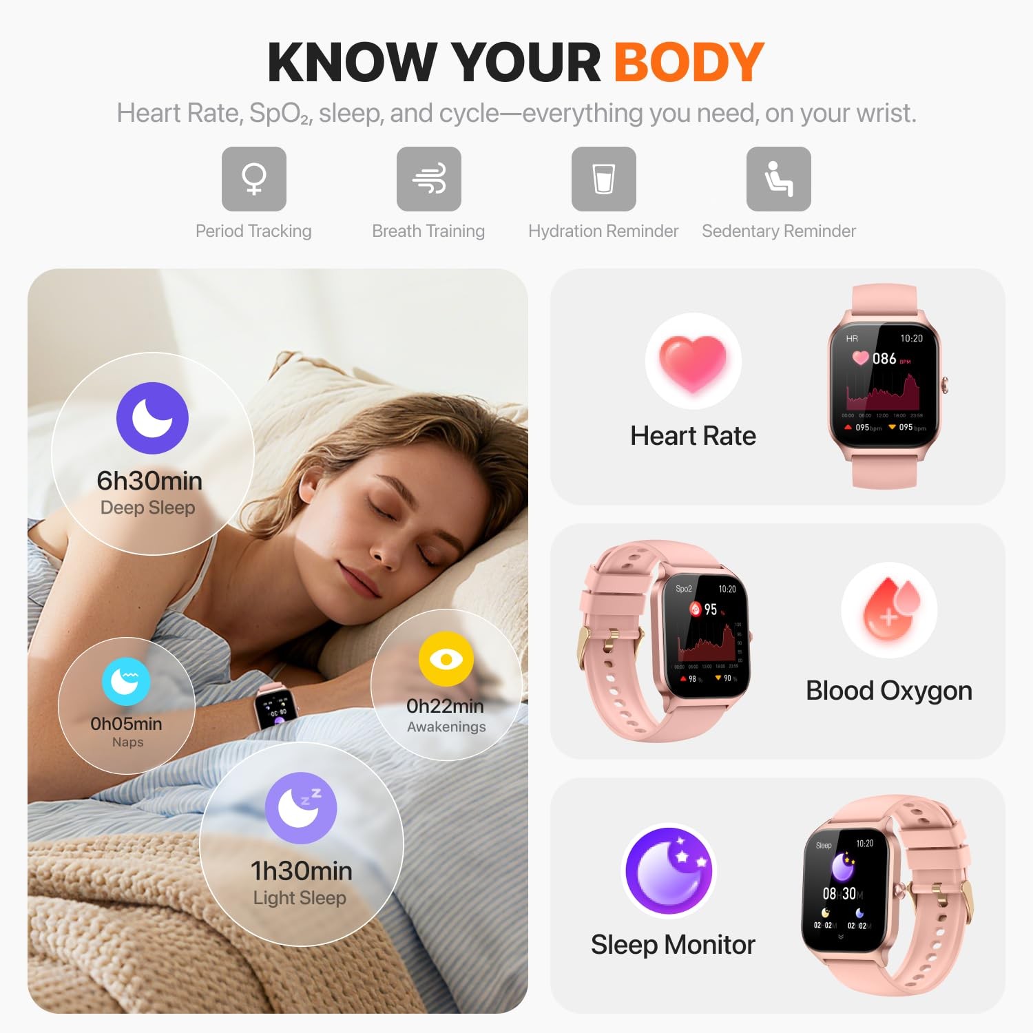 for Men,(Answer/Make ) 1.83” HD Fitness Activity Tracker for Android iPhone …