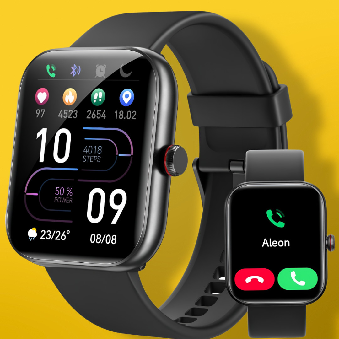 Smart Watch for Women Men 1.91″ HD Bluetooth Alexa Fitness Tracker 105+ Sports