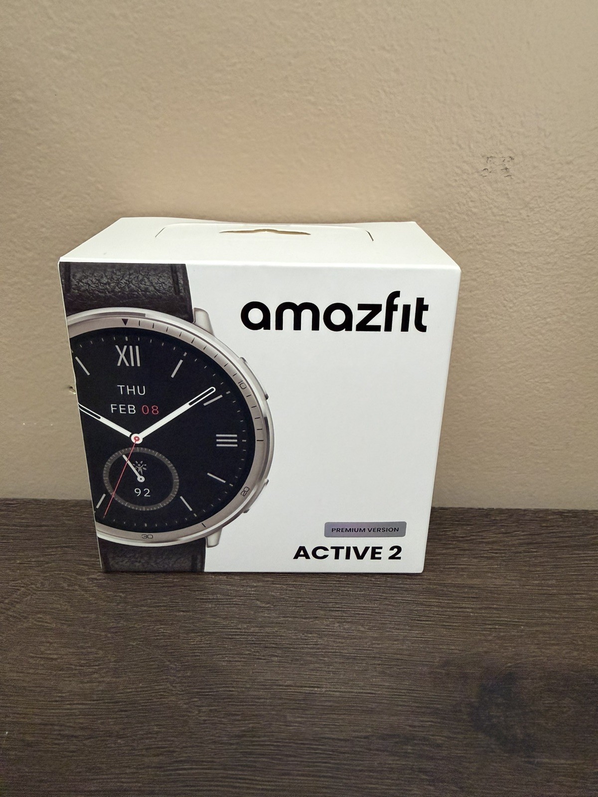 Amazfit Active 2 Premium Version 44mm Fitness Smart Watch Leather Band SEALED