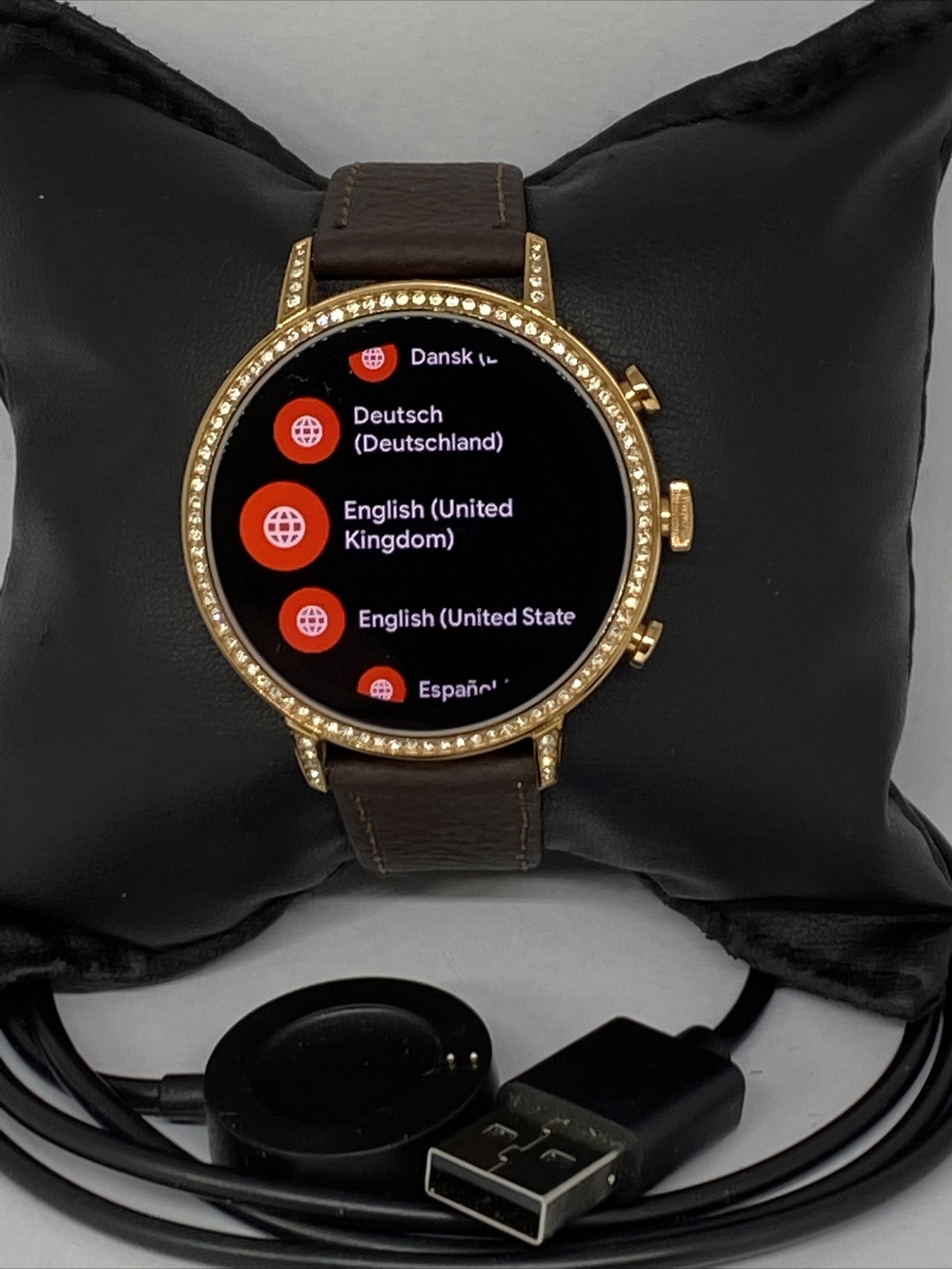 Fossil Gen 4 Authentic Digital Dial Smart Watch Custom Band FTW6015 CR169