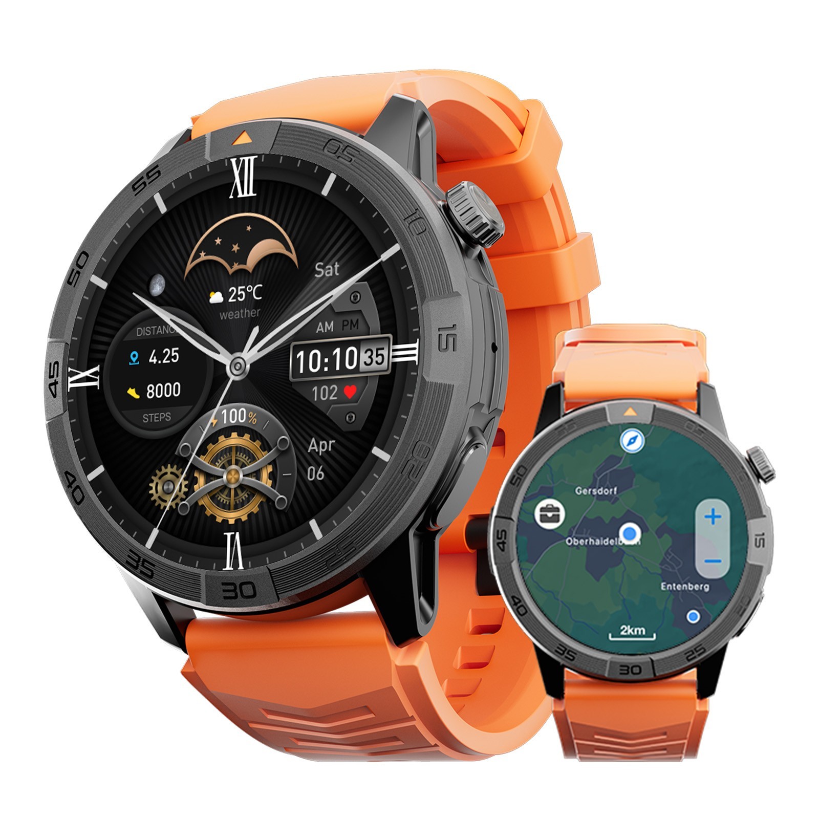 AGM Legion Pro Smart Watch GPS 5ATM IP68 Waterproof Bluetooth Calling Sportwatch