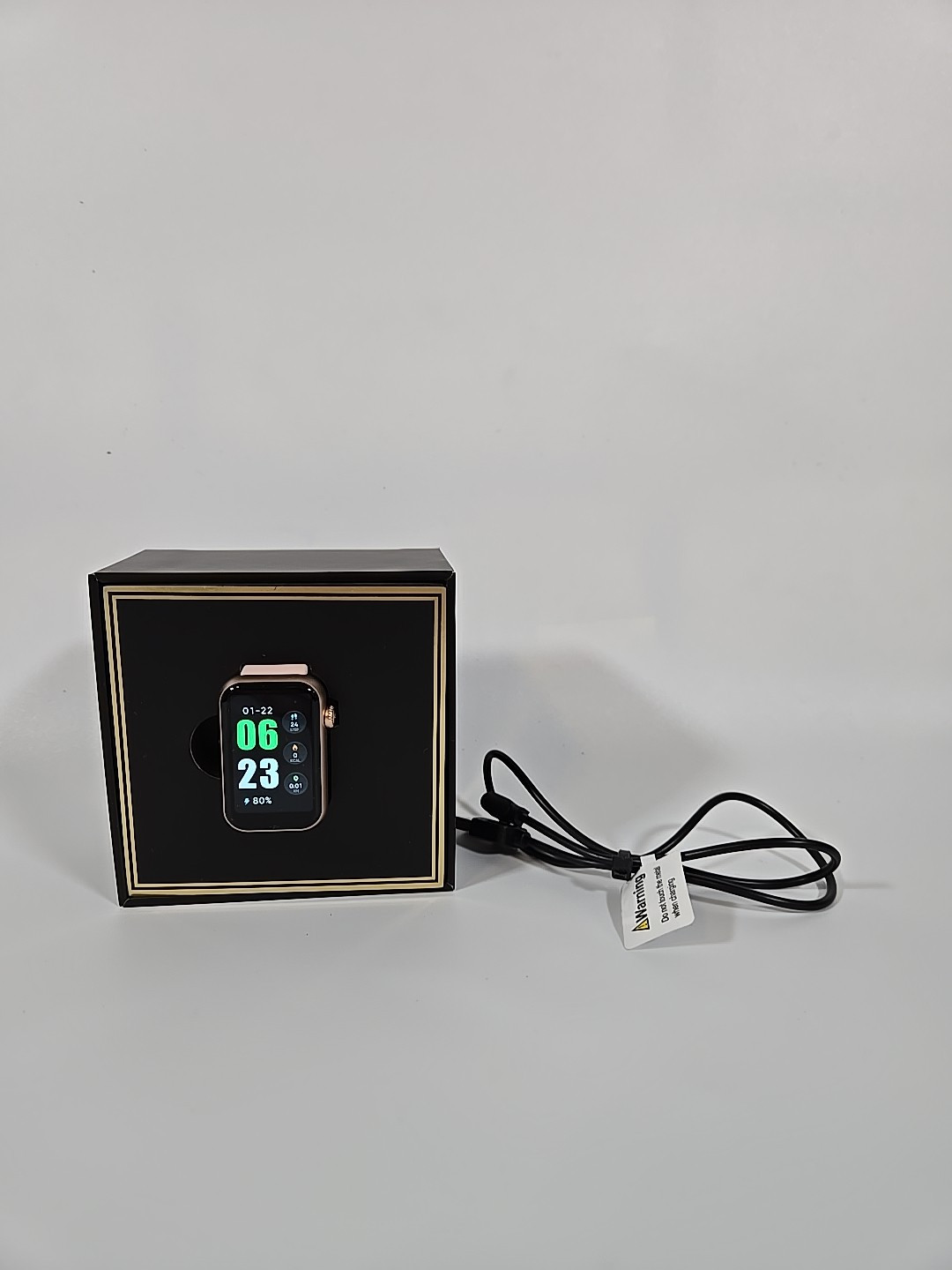 EGQINR Womens Pink Smart Watch 43mm
