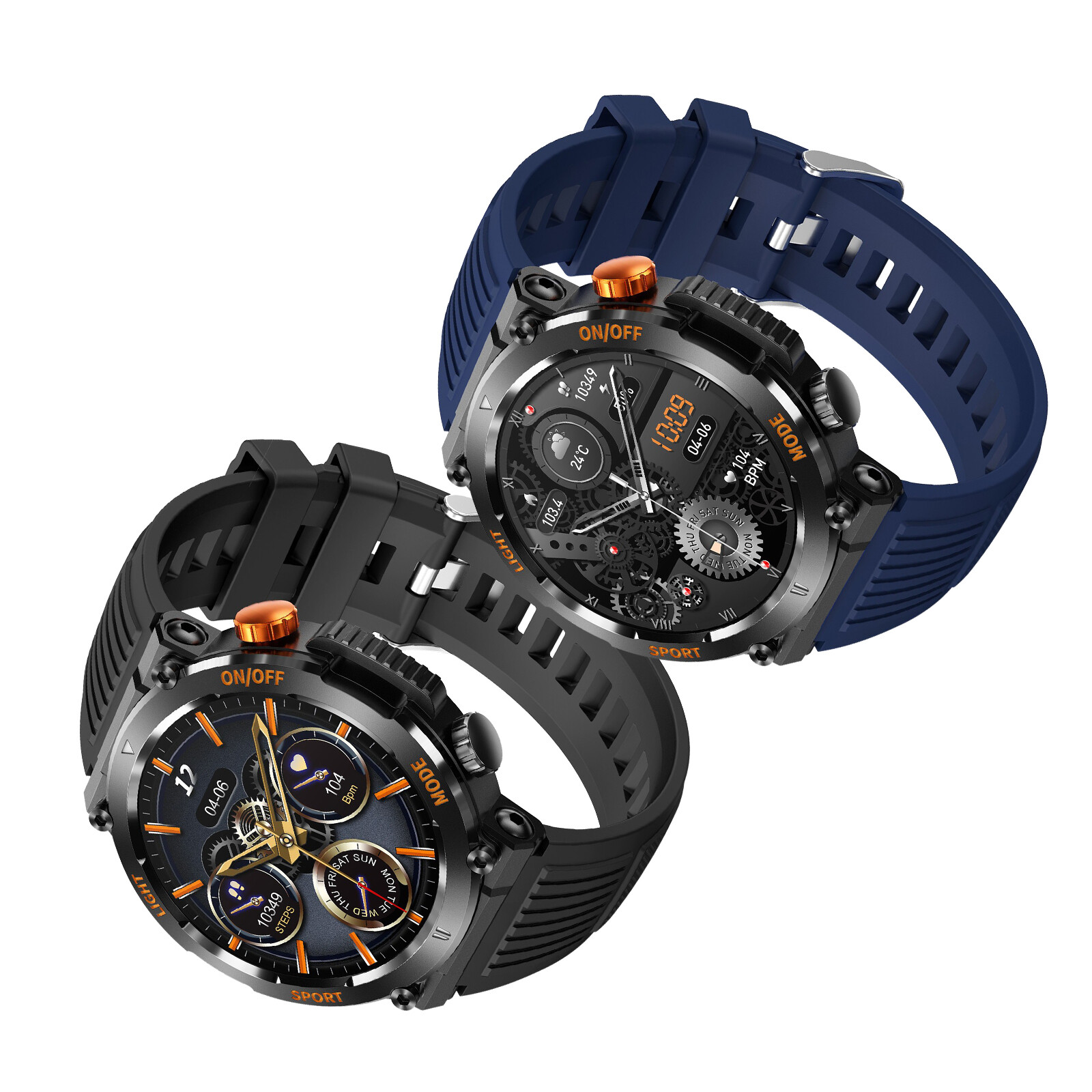 HT17 Smart Watch Fitness Tracker Full Screen Touch Heart Rate Sleep Monitor 2024