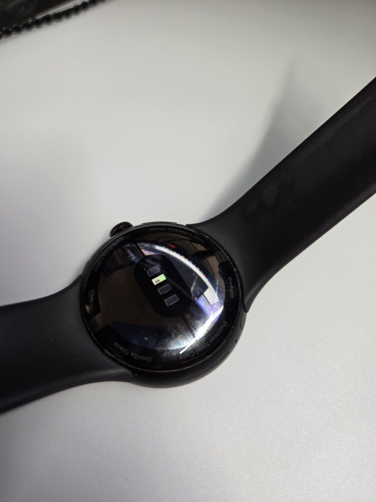 Google Pixel Watch 1st gen ( +Amzpas Mesh Black Wrist Strap,complimentary usb-c)