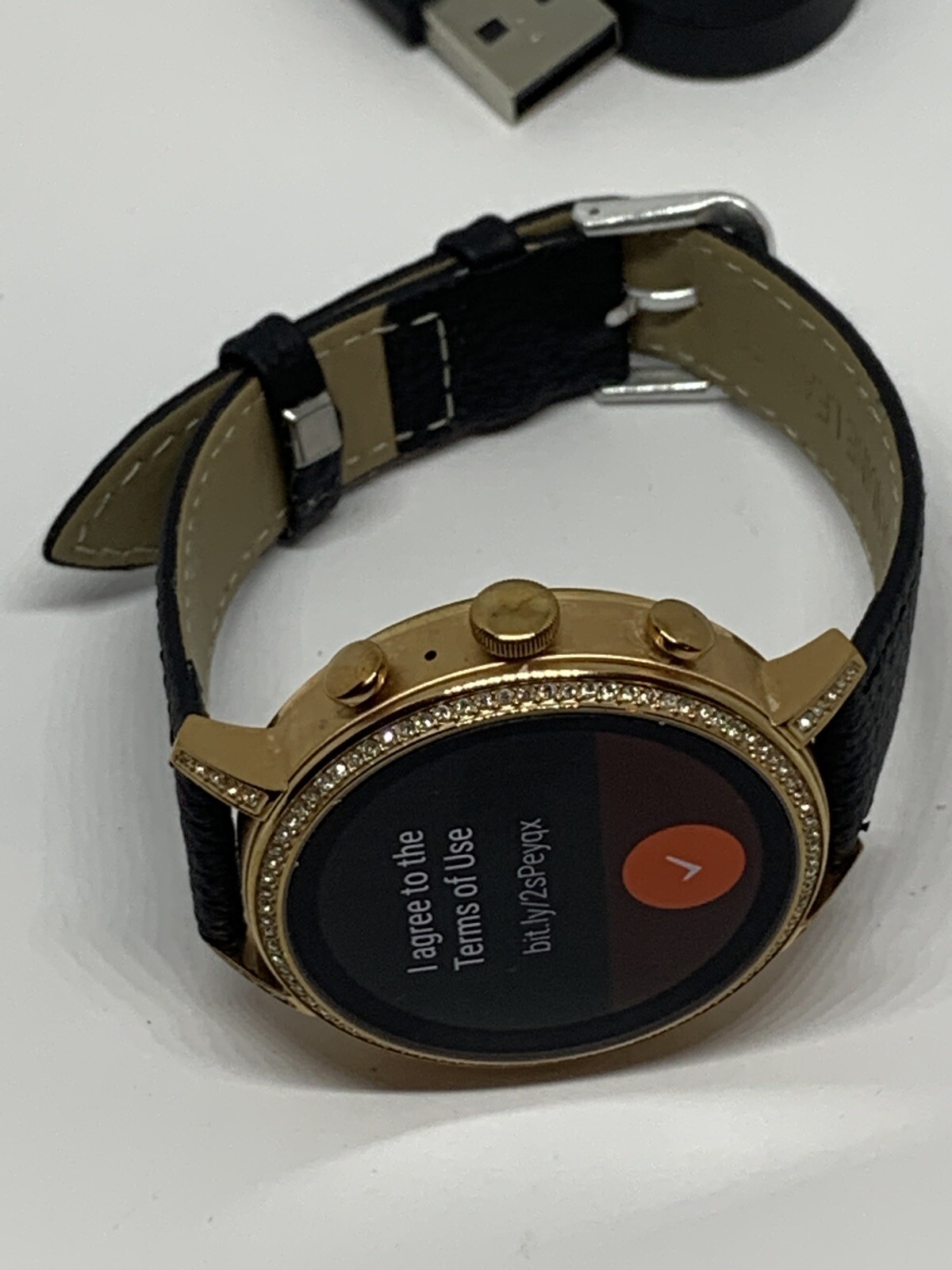 Fossil Gen 4 Authentic Digital Dial Smart Watch Custom Band FTW6011 QT504