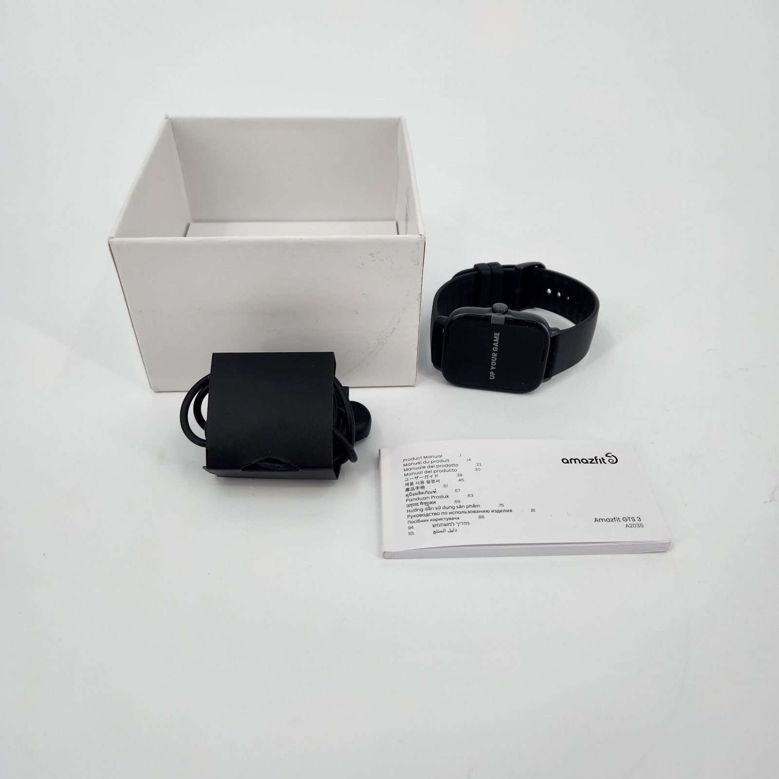 Amazfit A2035 1.75in Black Case Black Smart Watch – ( W2035TY1N )