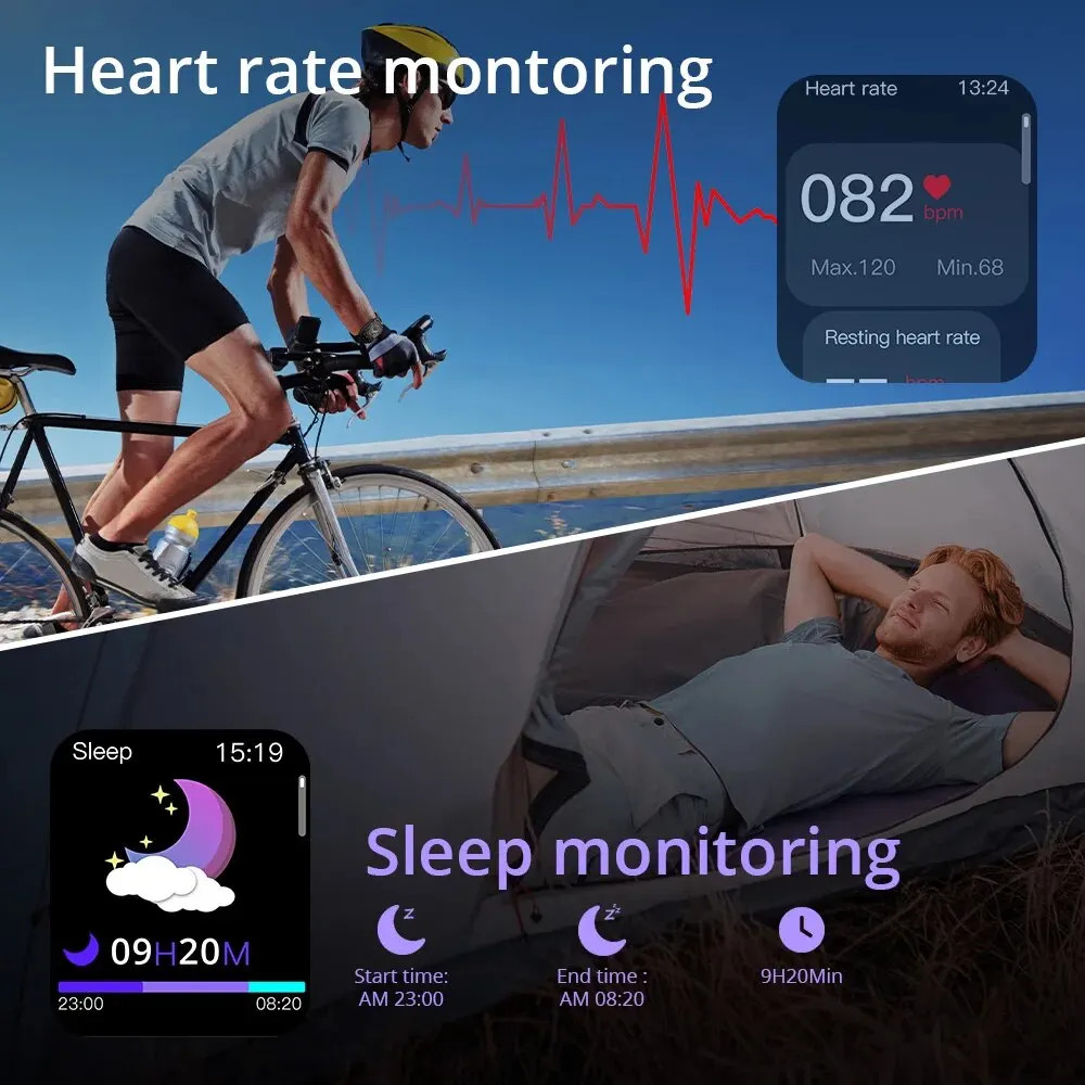 COLMI P73 1.9″ Bluetooth Call Smartwatch For Xiaomi Android IOS, IP68 Watch