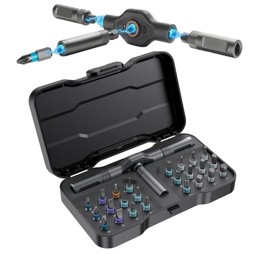 24 in 1 Magnetic Screwdriver Set, DIY Multi-Bit Ratchet Tool Kit for PC, Furnitu