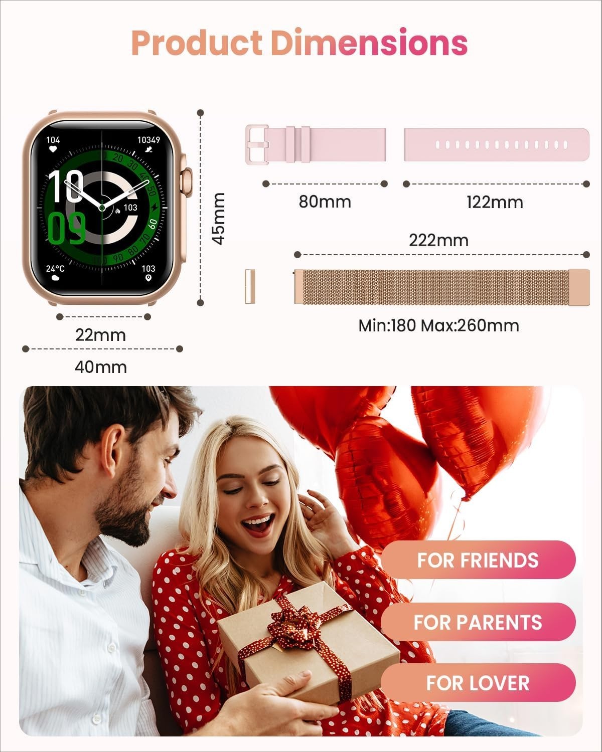 Luxury Health Monitoring Smart Watch: 120+ Sports Modes & 30+ Days Battery Life