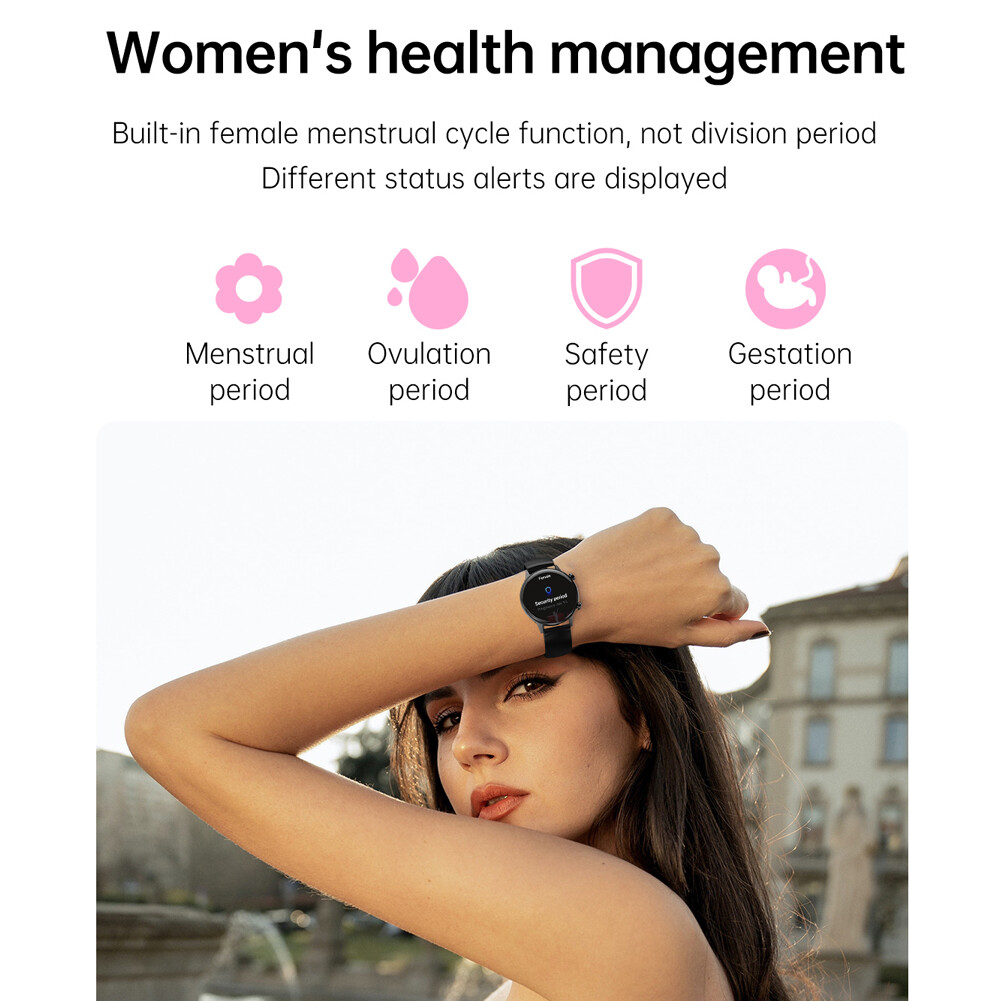 Women Girls Smart Watch Sport Fitness Tracker Watches Steps Count Sleep Monitor