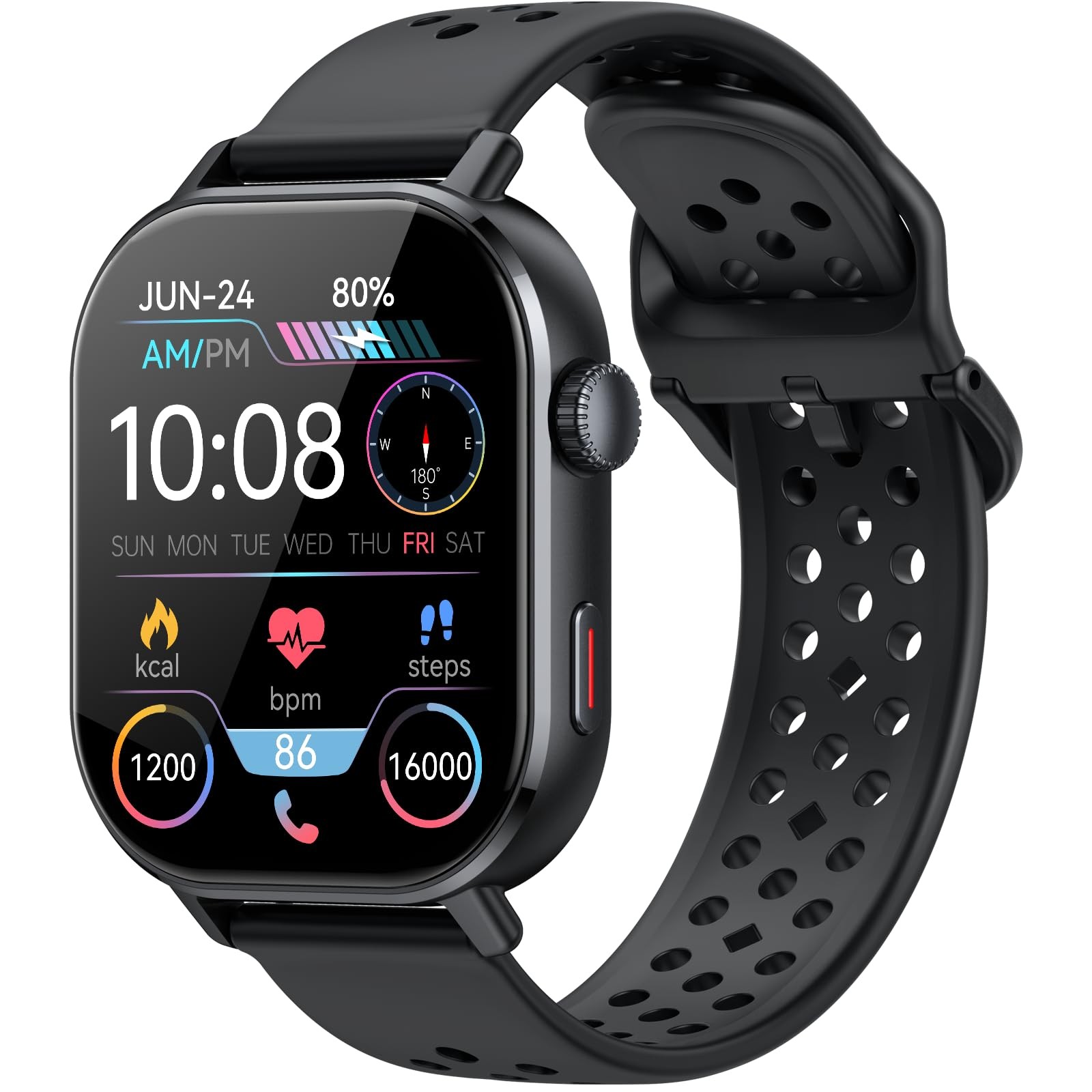 Smart Watch for Men GPS, 2.06″HD AMOLED Military Multisport Fitness Tracker