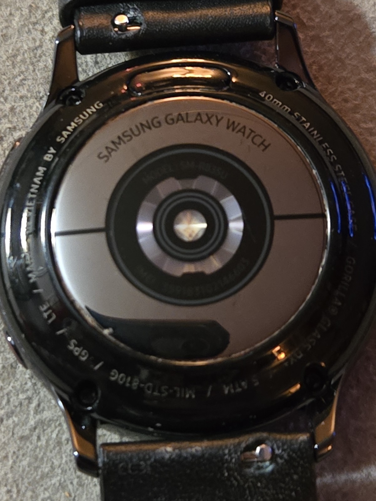 Samsung Galaxy Watch Active 2 SM-R835 40mm Stainless Steel Case with Leather…