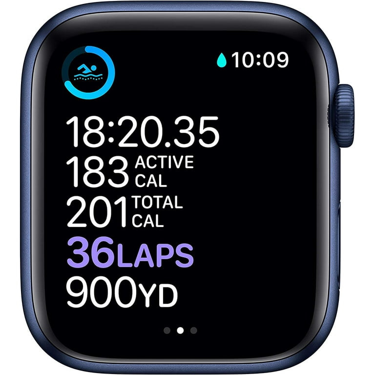 Apple Watch Series 6 Navy Blue 40mm GPS Open Original Box + 2 Straps Film Screen