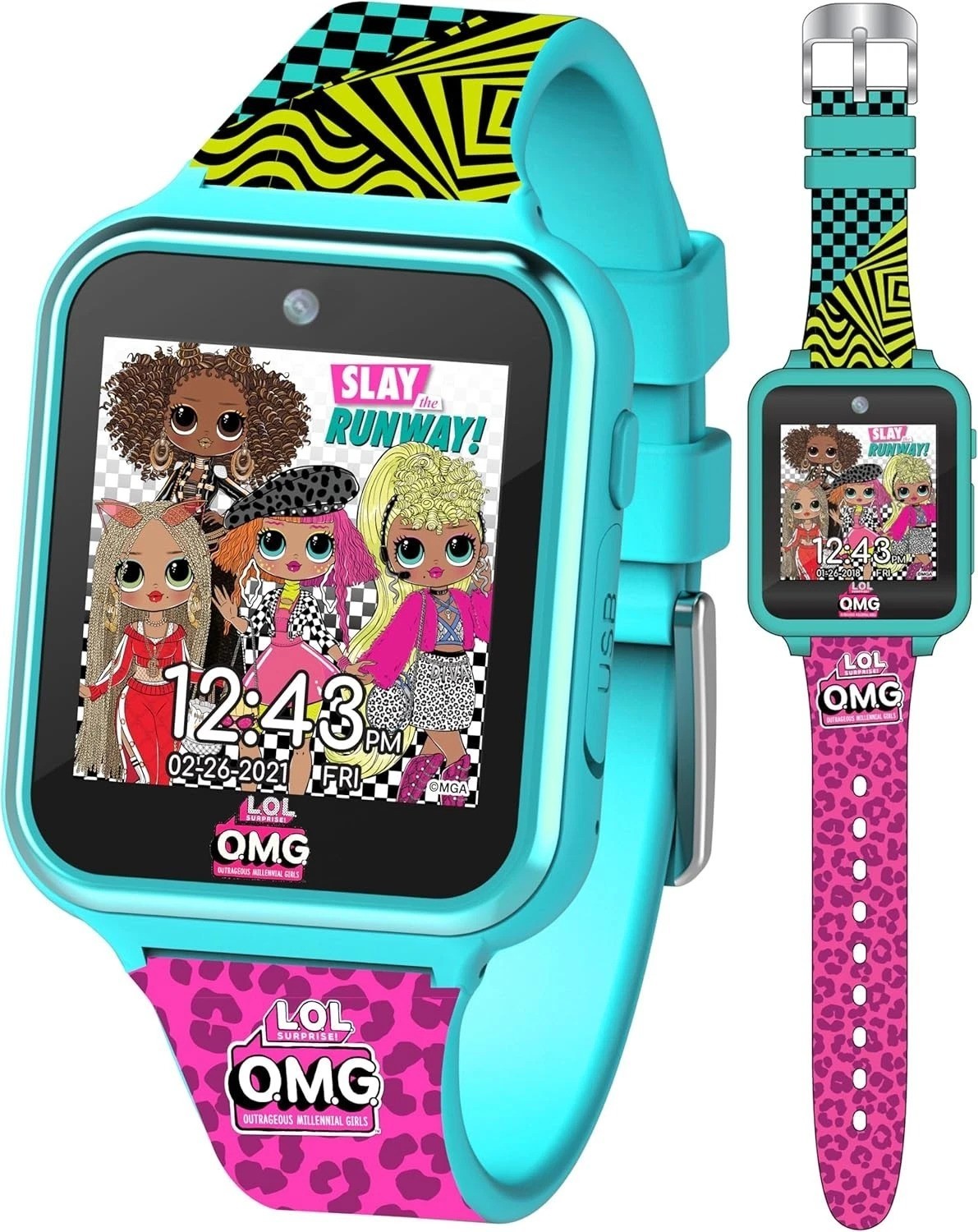 Water Resistant L.O.L. Surprise Kids Touchscreen Smart Watch with Games & More