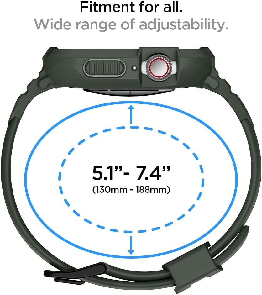 Military Green Rugged Armor Pro Strap for Apple Watch Ultra 49mm, Series 11 46mm