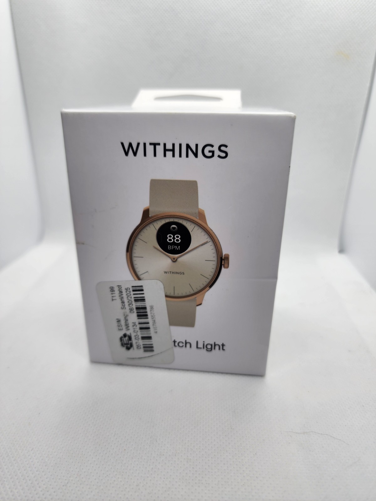 Withings ScanWatch Light – Sleep Monitor Smart Watch – Sand – 37mm