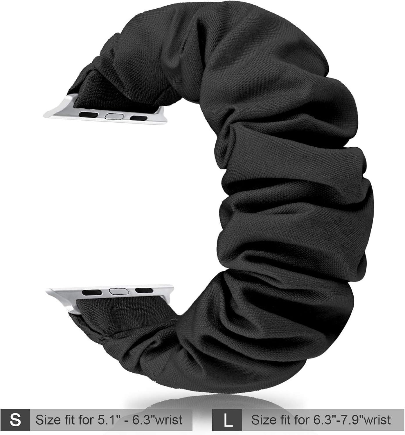 3 Pack Only Strap For Apple Watch Series 11 38/40/41mm Elastic Black