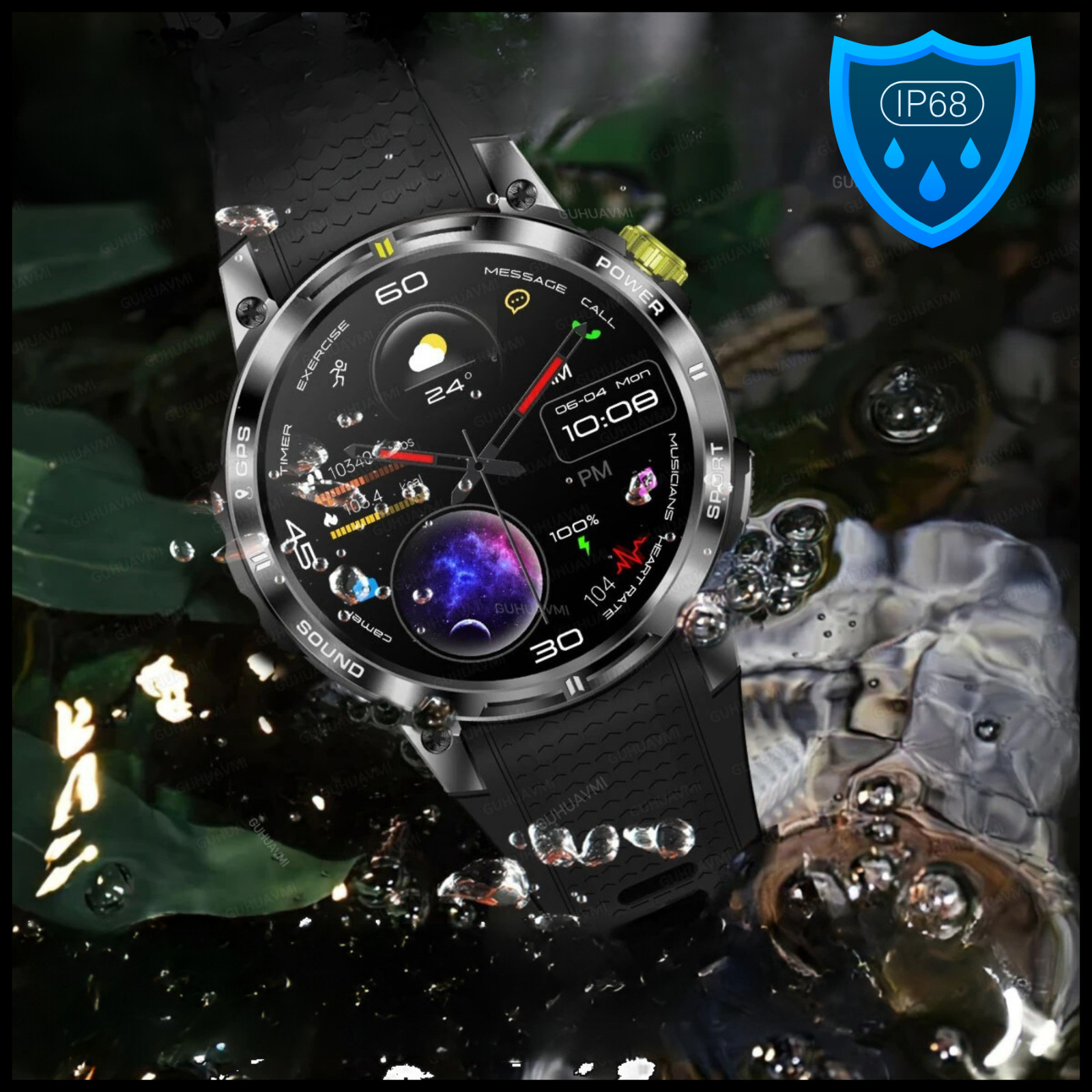 Connected Sport Health GPS GLONASS Resistant Watch 400MAH