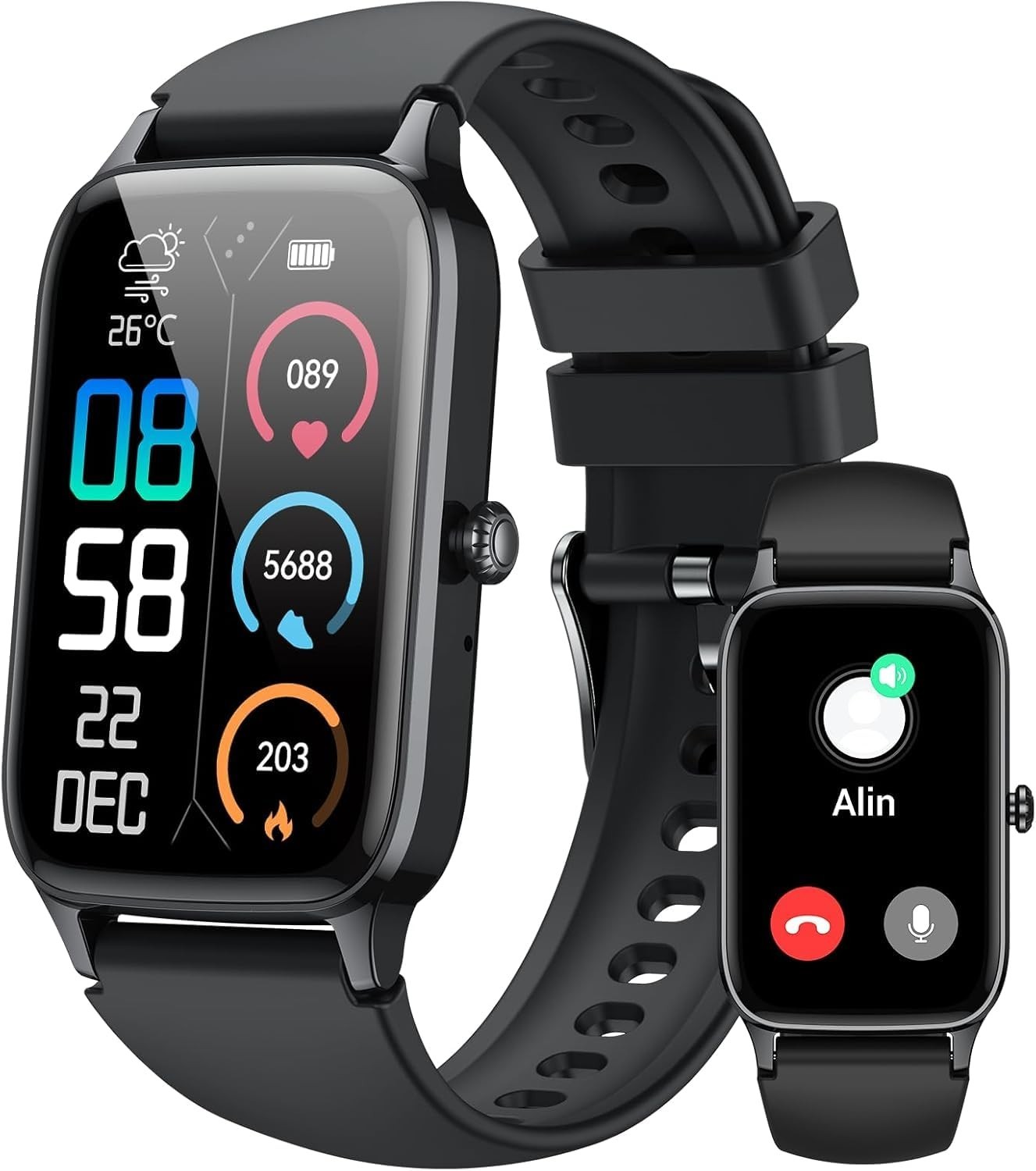 Smart Watch for Men Women, 1.57″ Smartwatch (Answer/Make Call) , Fitness Tracker