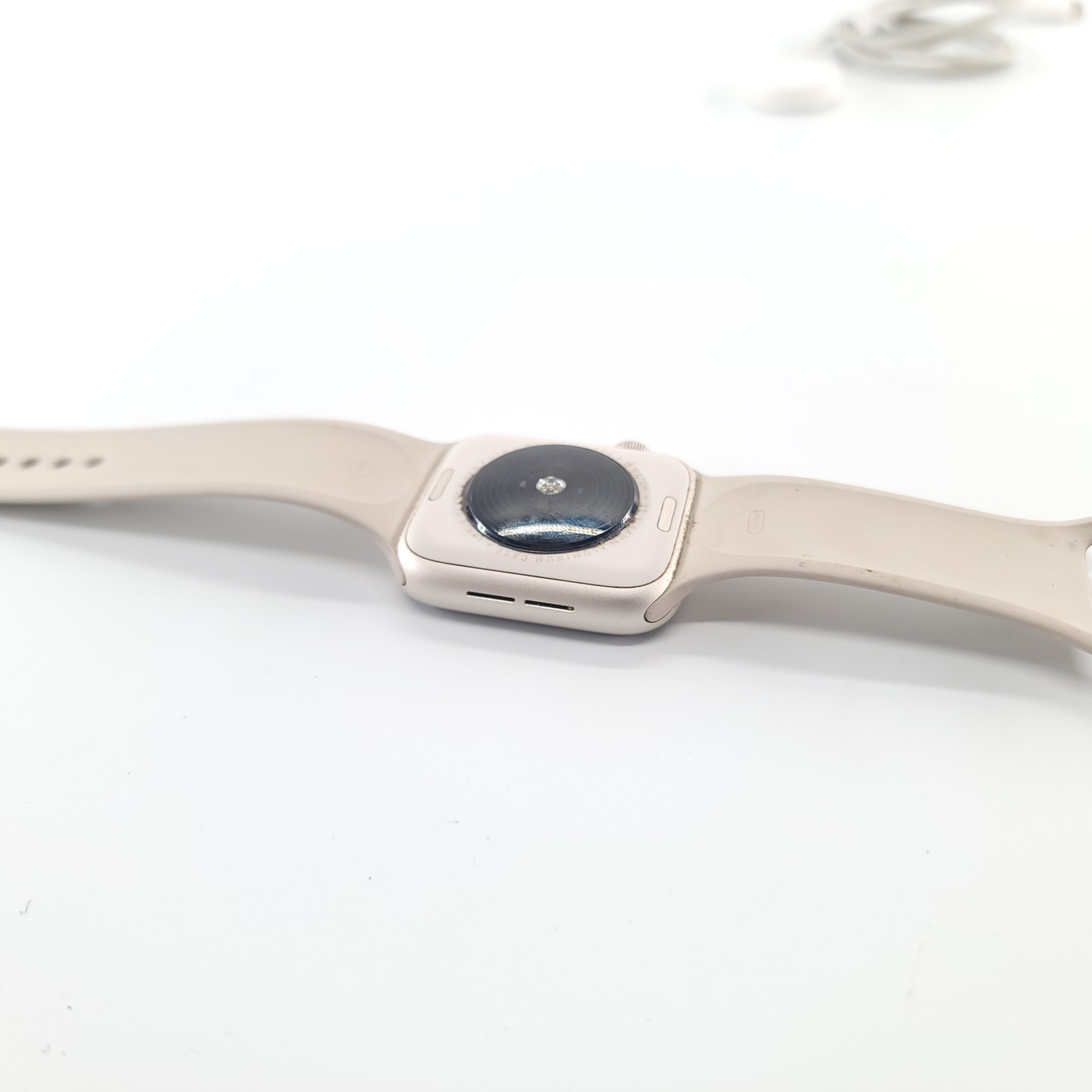 Apple Watch SE 2 44mm Silver Aluminum, White Sport Band (GPS + Cellular)