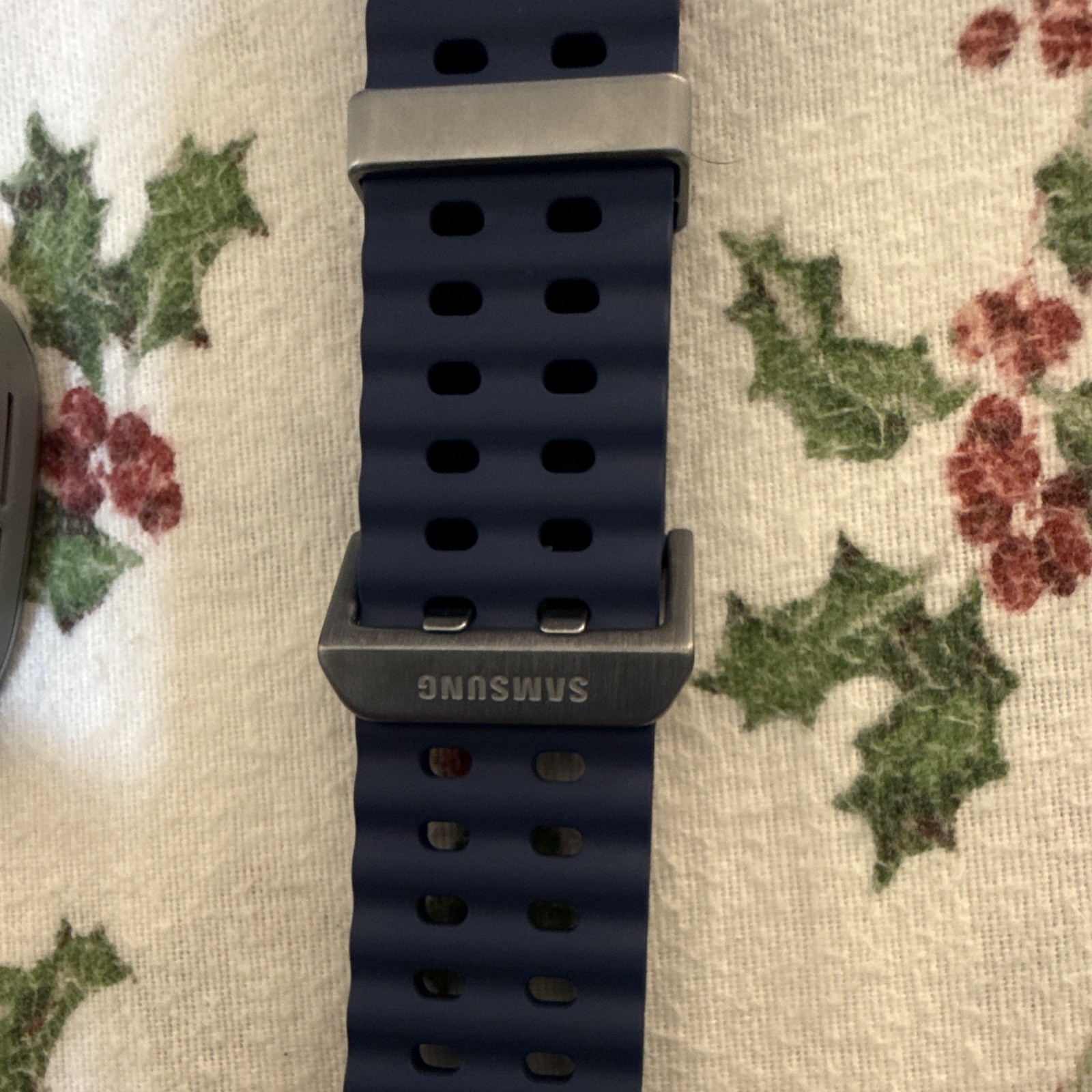 SamsungGalaxy Watch ultra 47mm Gray LTE GPS Smartwatch w/ Blue Silicone Band new