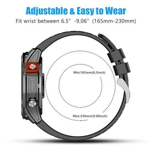 Soft Silicone Strap Compatible with Garmin tactix8 Fenix8 51mm Men Women Sport W