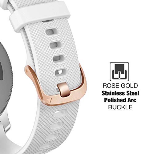 2 Pack Silicone Watch Bands Compatible with Garmin Vivoactive 4S and Venu 2S 18m