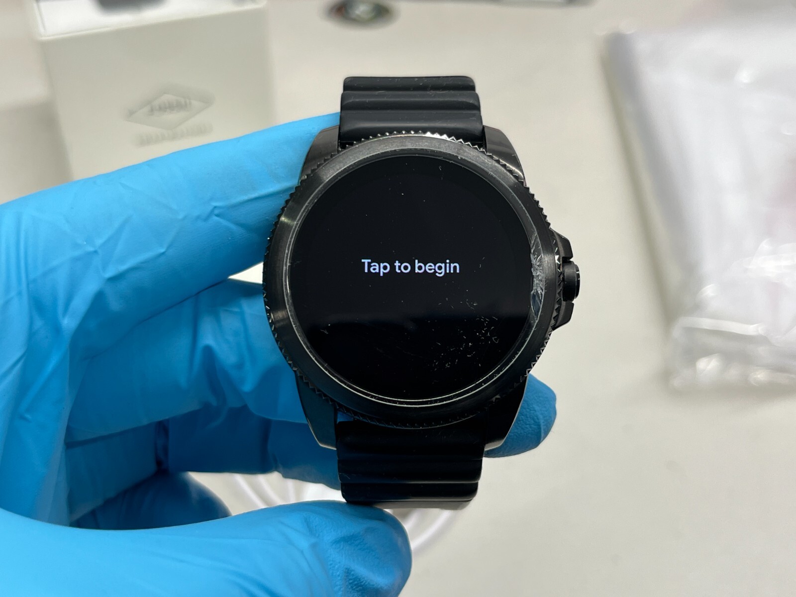 Fossil Gen 5E 44mm Black Case Silicone Band Smartwatch – HEAVILY USED
