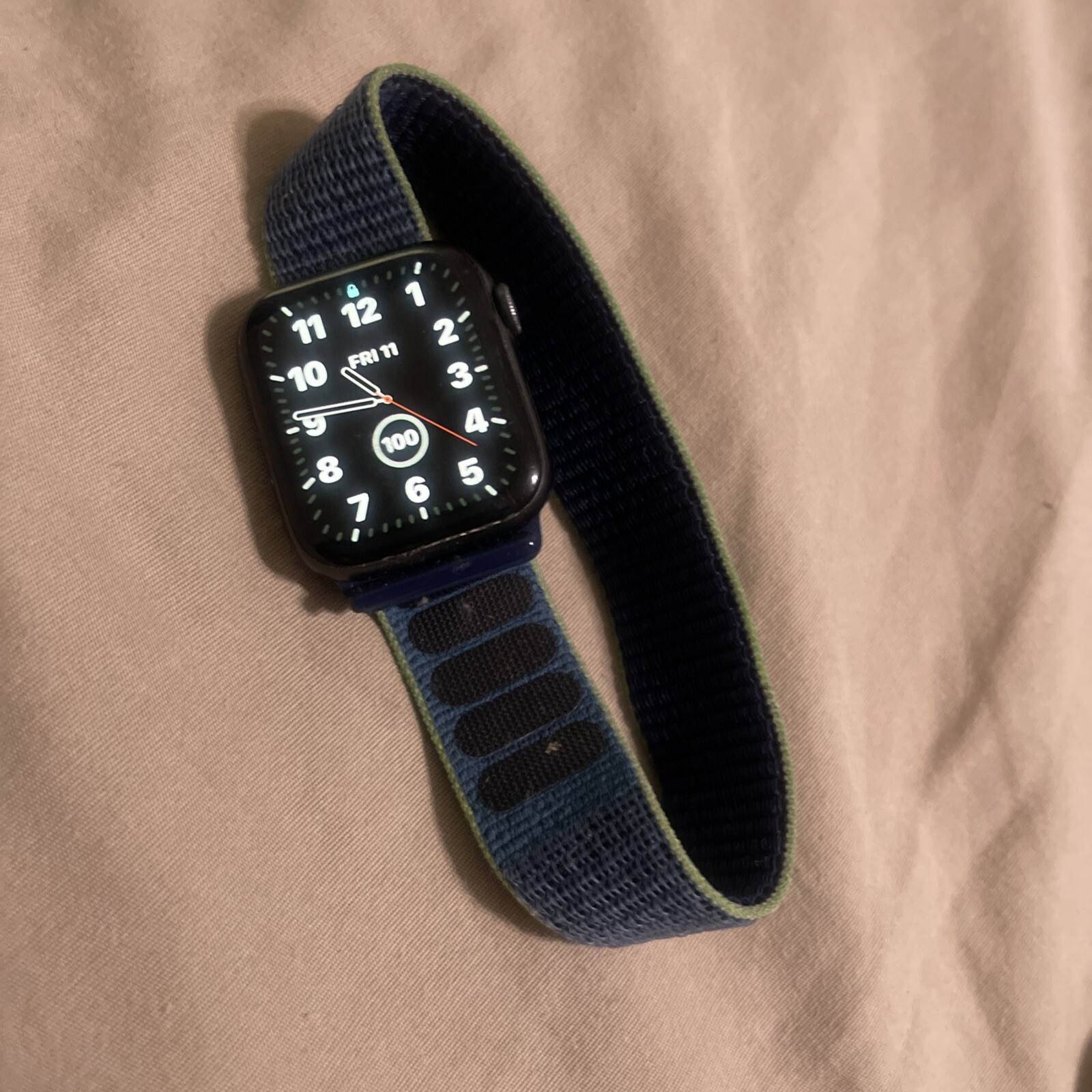 Apple Watch Series 6 44mm Space Gray Aluminum Case with Black Sport Band -…